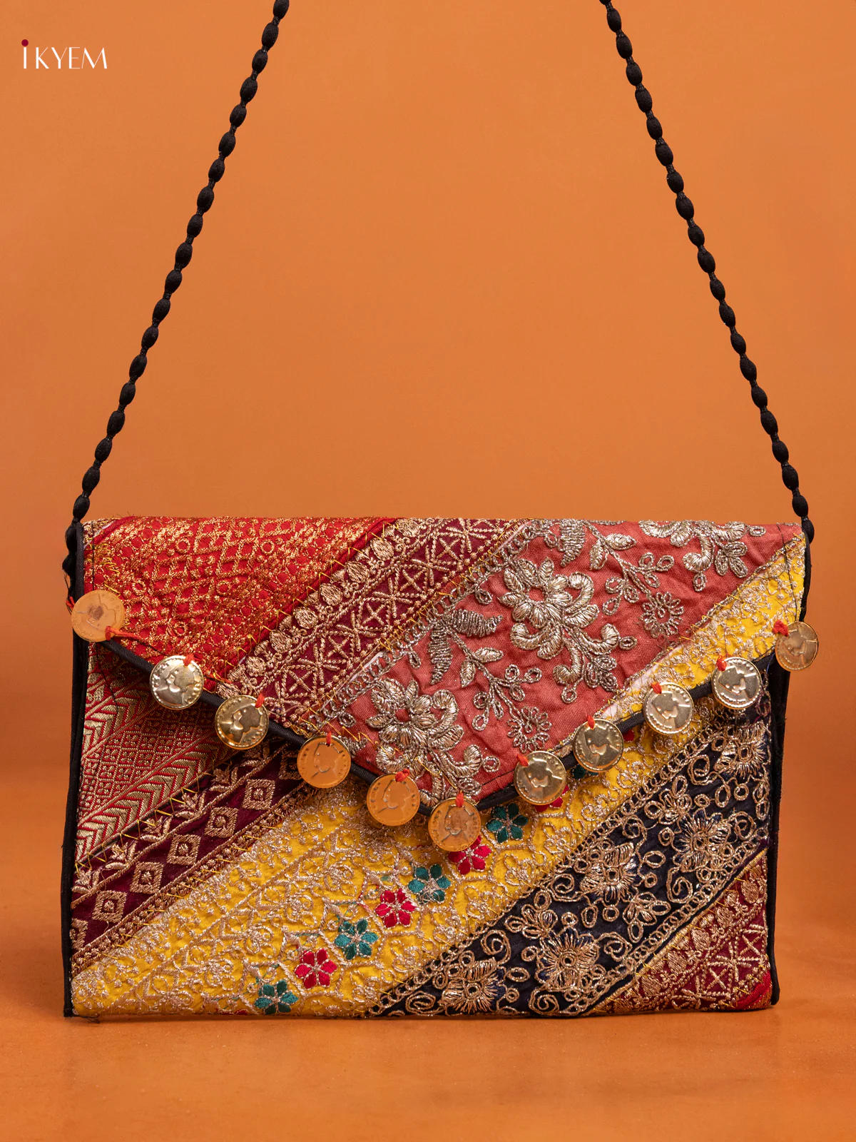 Embroidered Multi color Sling bag - big - Image 2