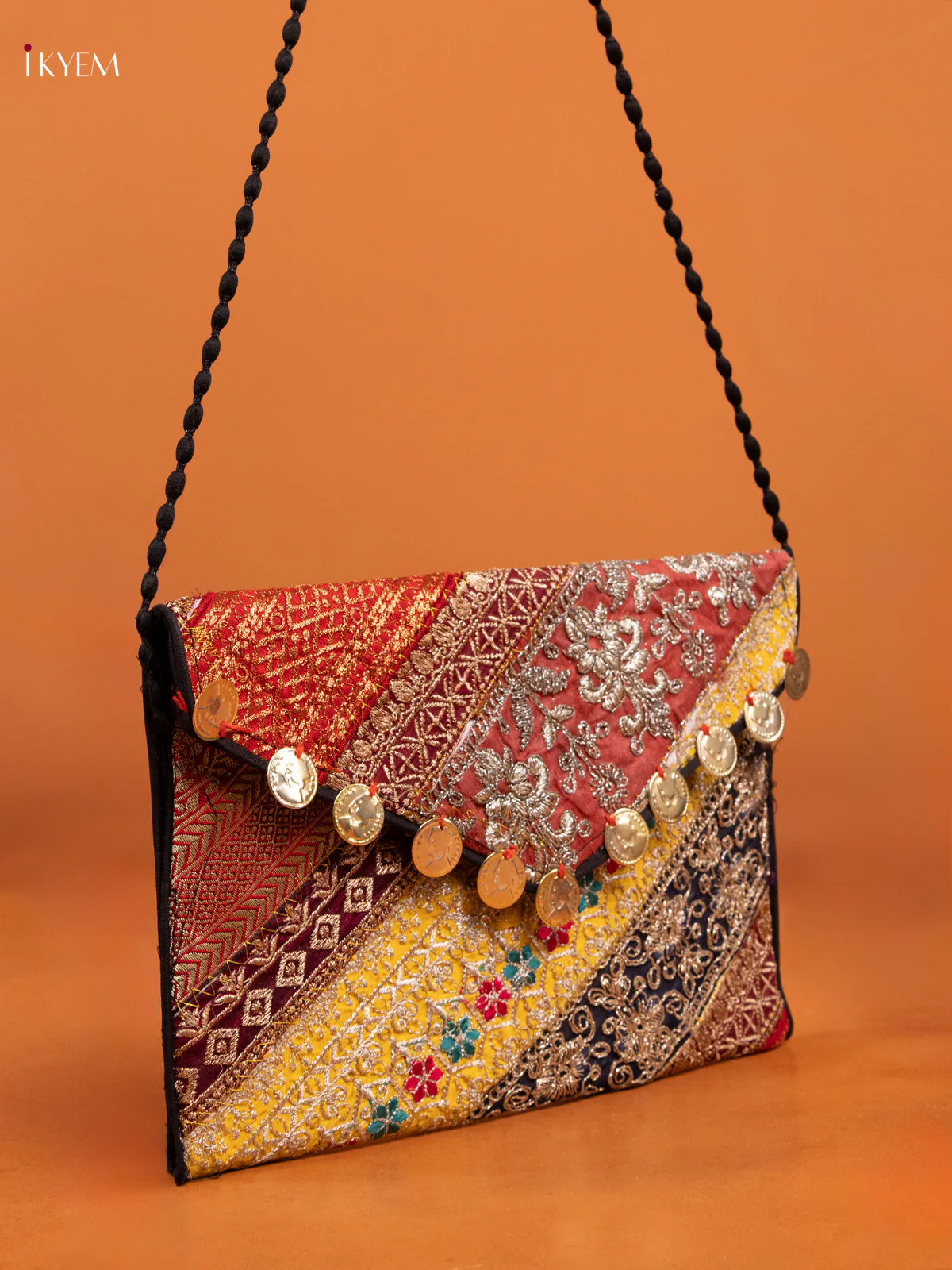 Embroidered Multi color Sling bag - big - Image 3