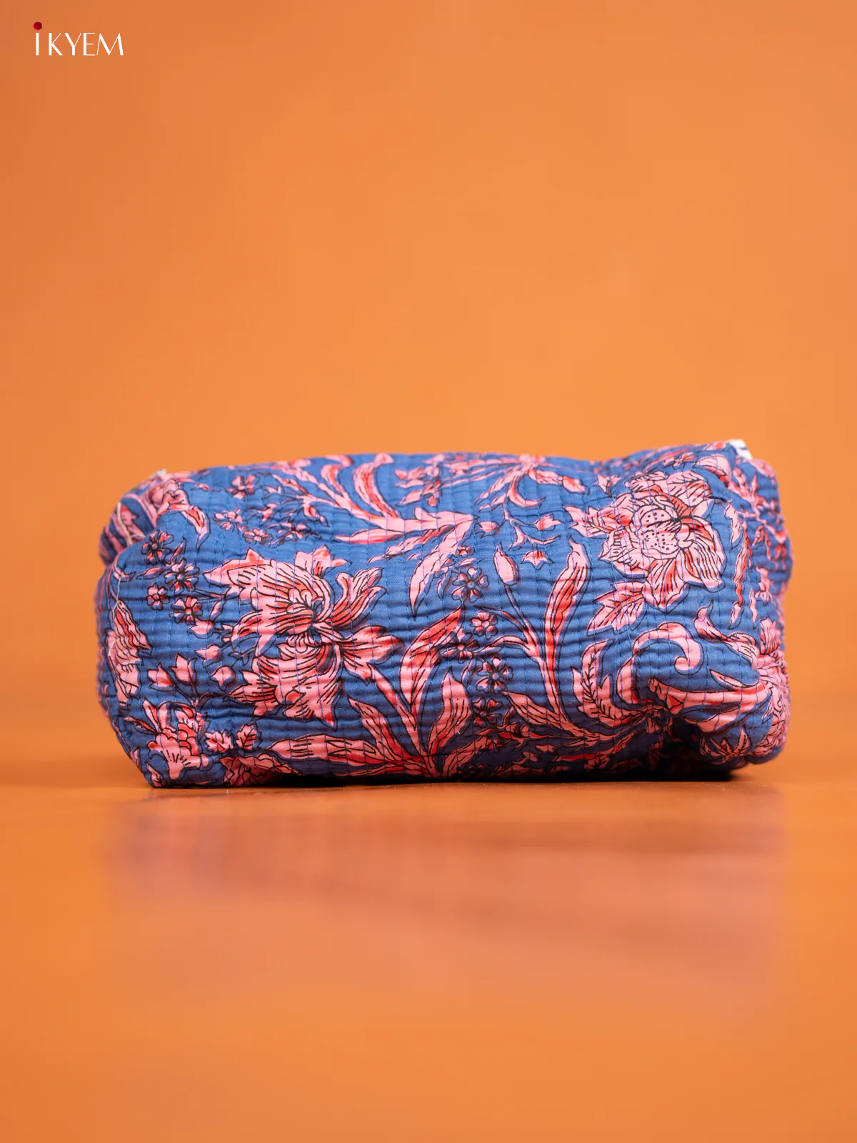 Cotton printed Pouch - Set of 3 - Royal Blue - KD26308 - Image 2
