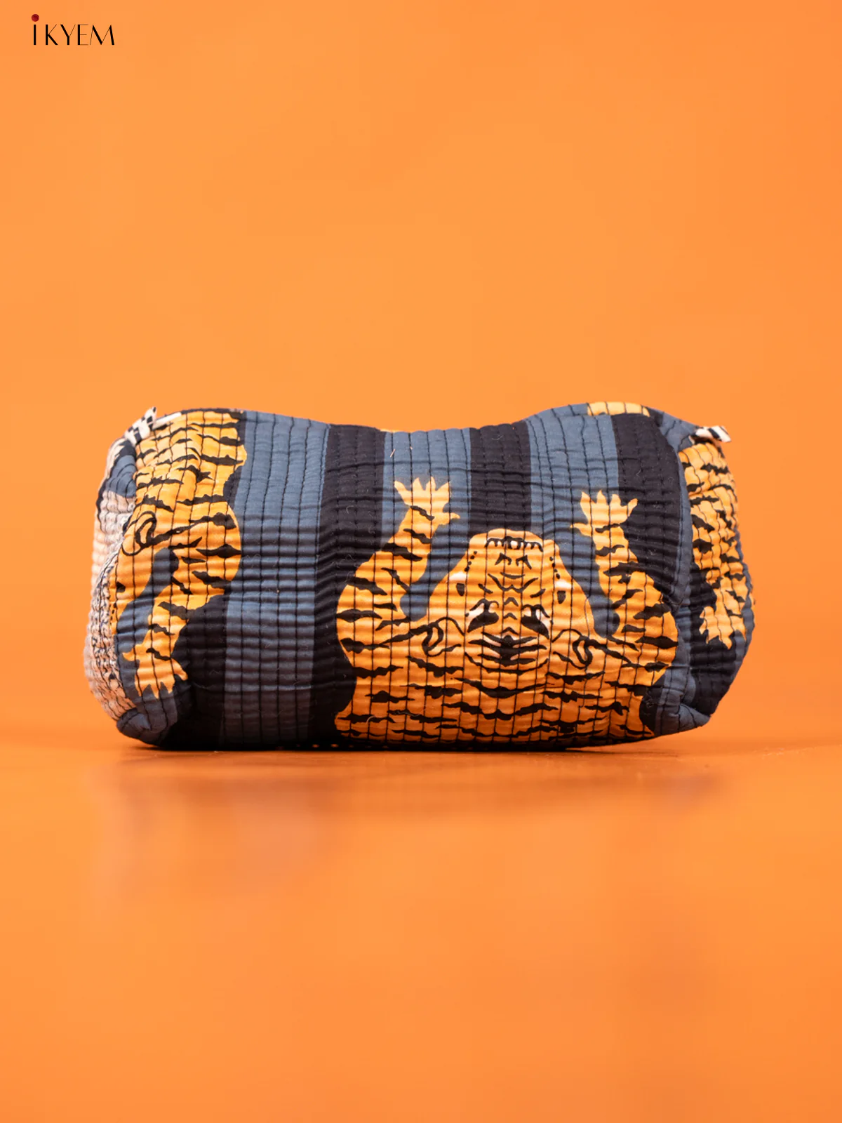 Cotton printed Pouch - Set of 3 - Blue - KD26314 - Image 2