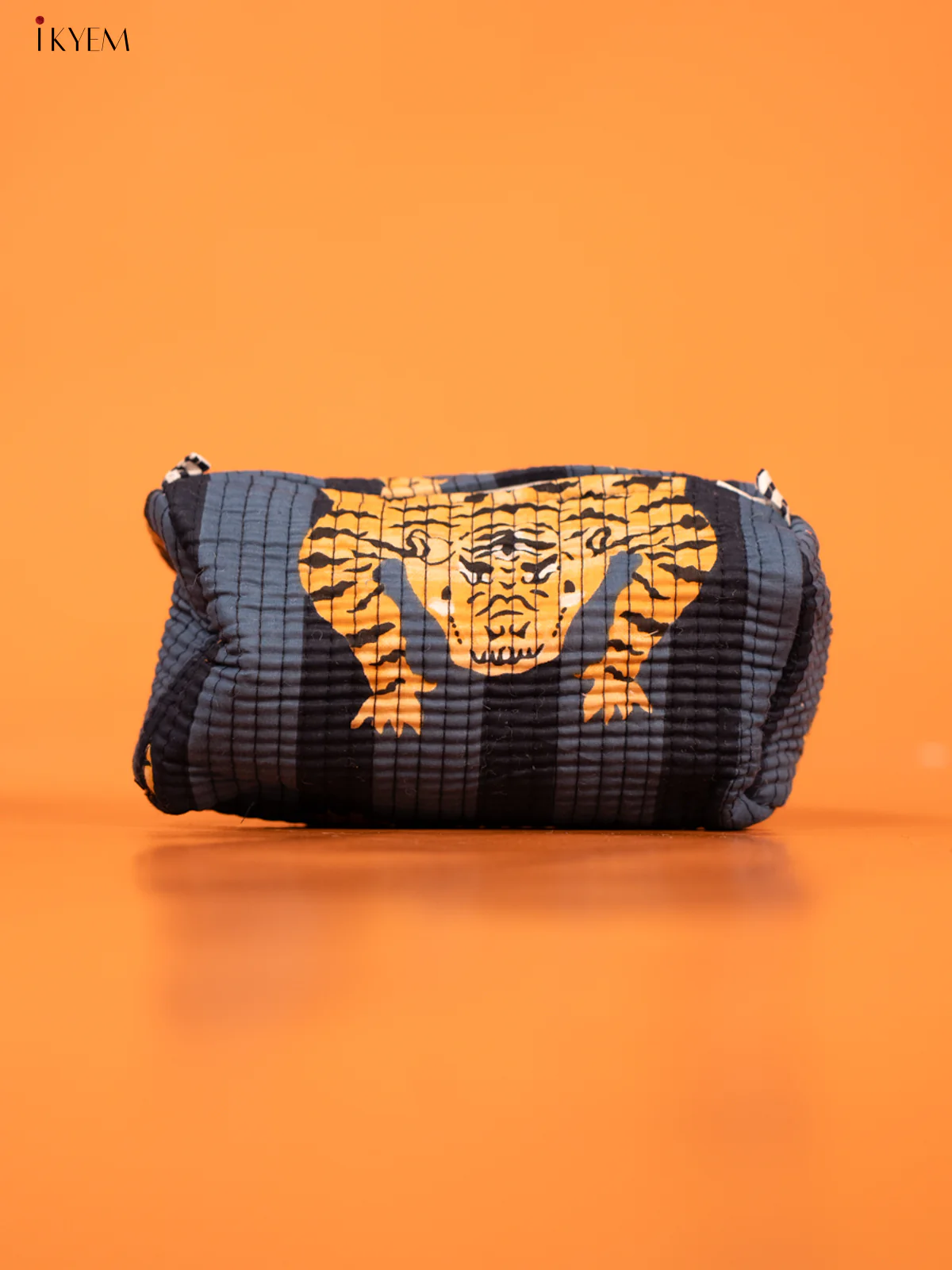 Cotton printed Pouch - Set of 3 - Blue - KD26314 - Image 3