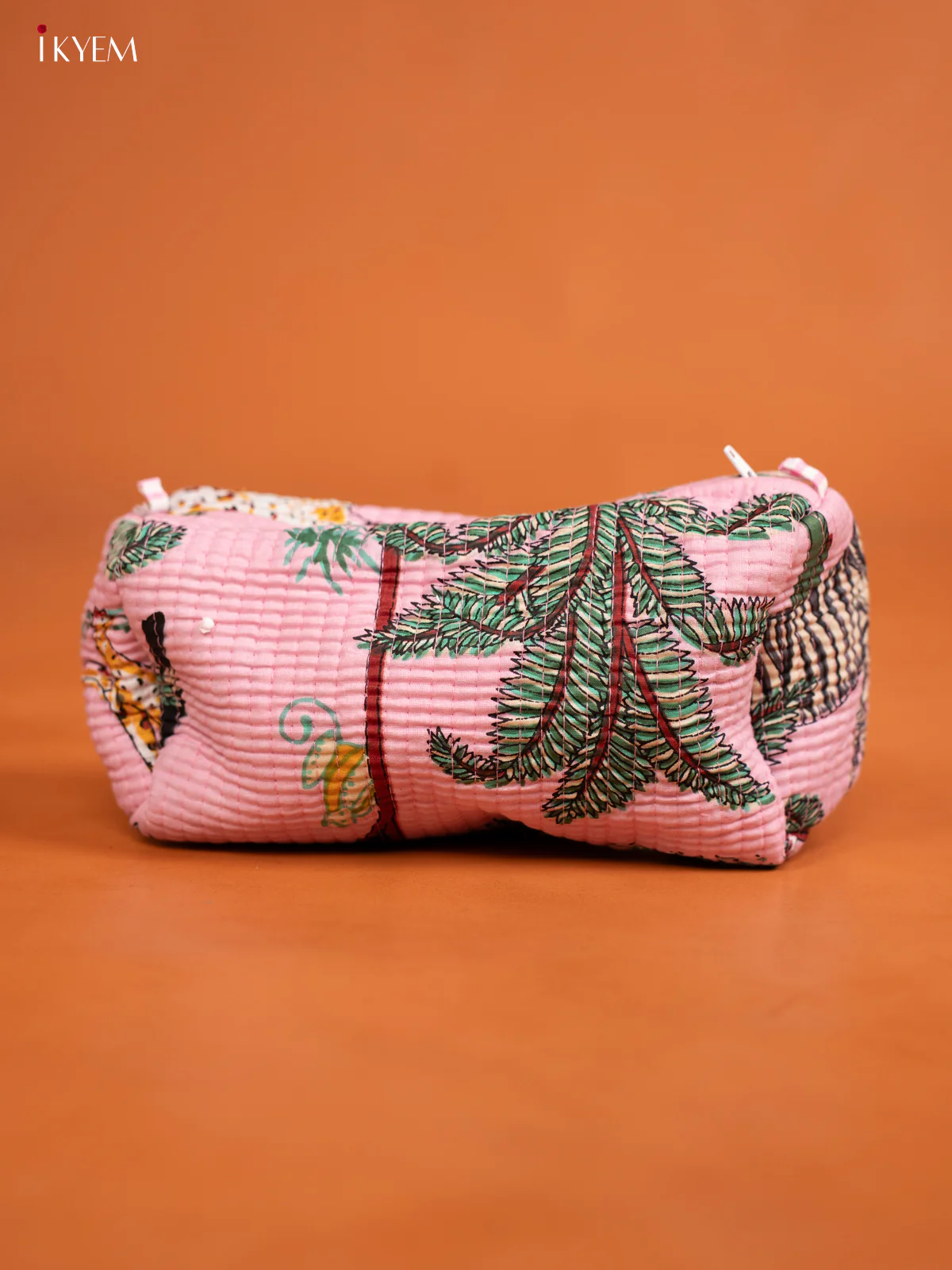 Cotton printed Pouch - Set of 3 - Light pink - KD26317 - Image 3