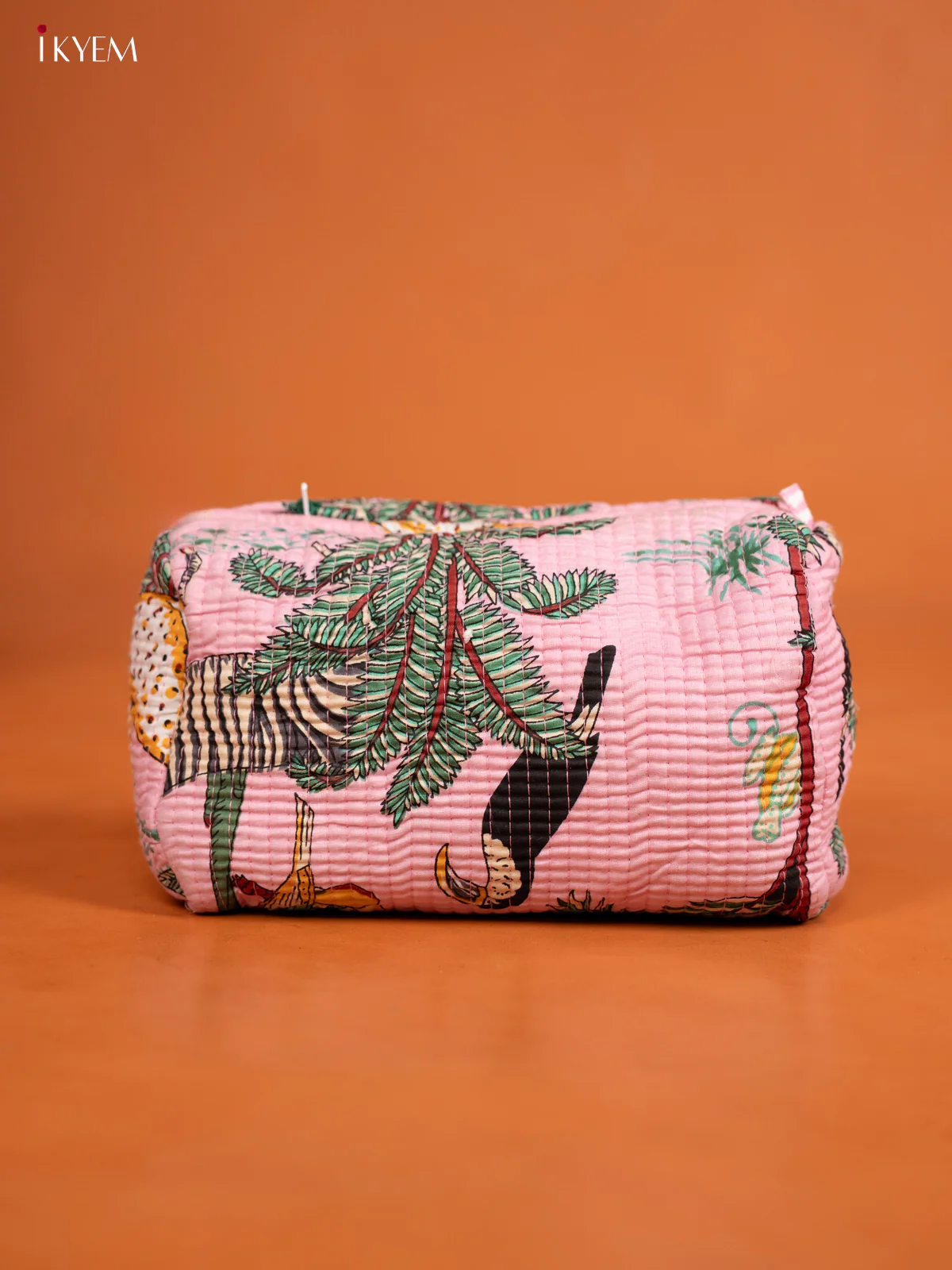 Cotton printed Pouch - Set of 3 - Light pink - KD26317 - Image 4