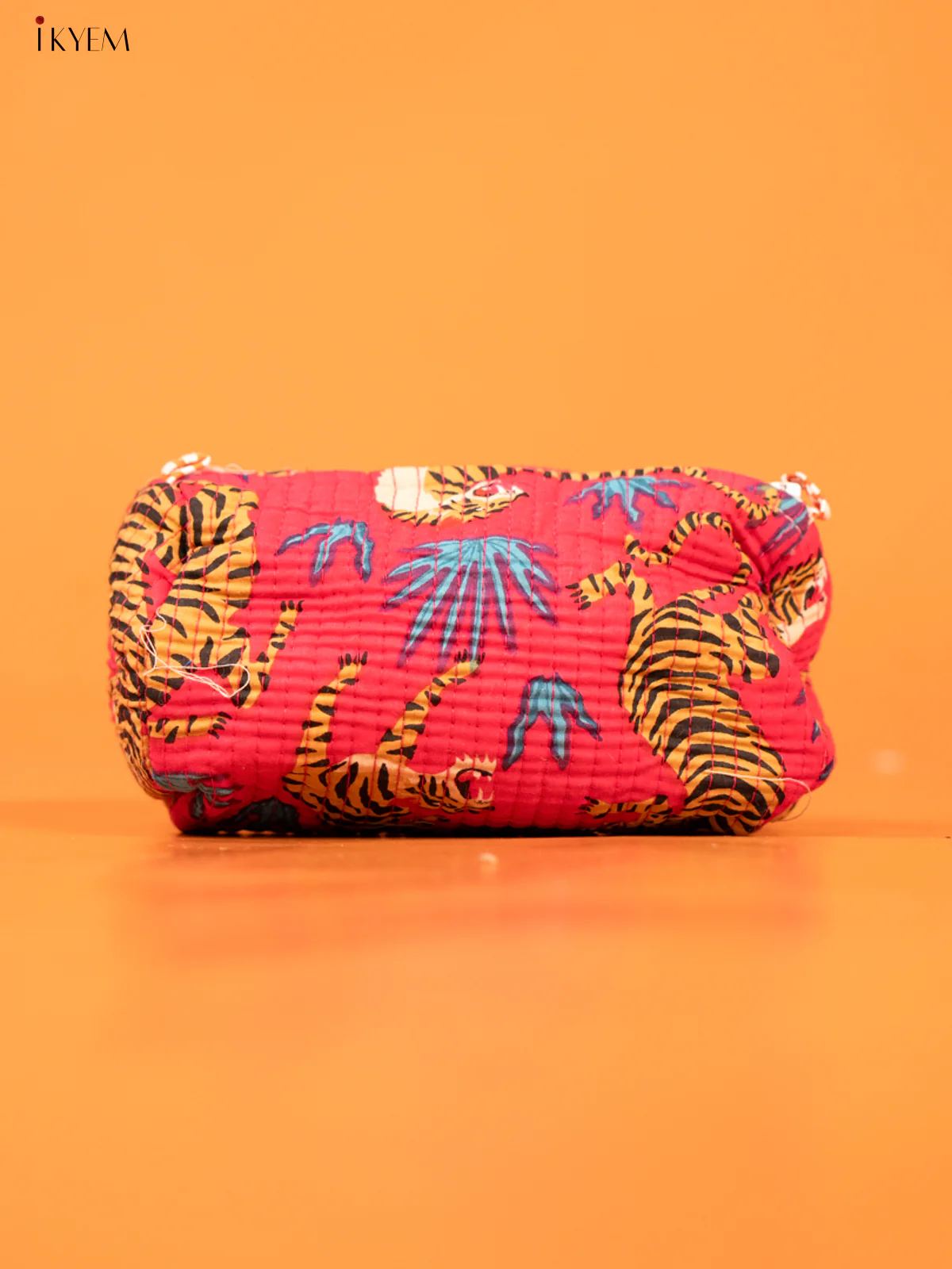 Cotton printed Pouch - Set of 3 - pink - KD26318 - Image 2