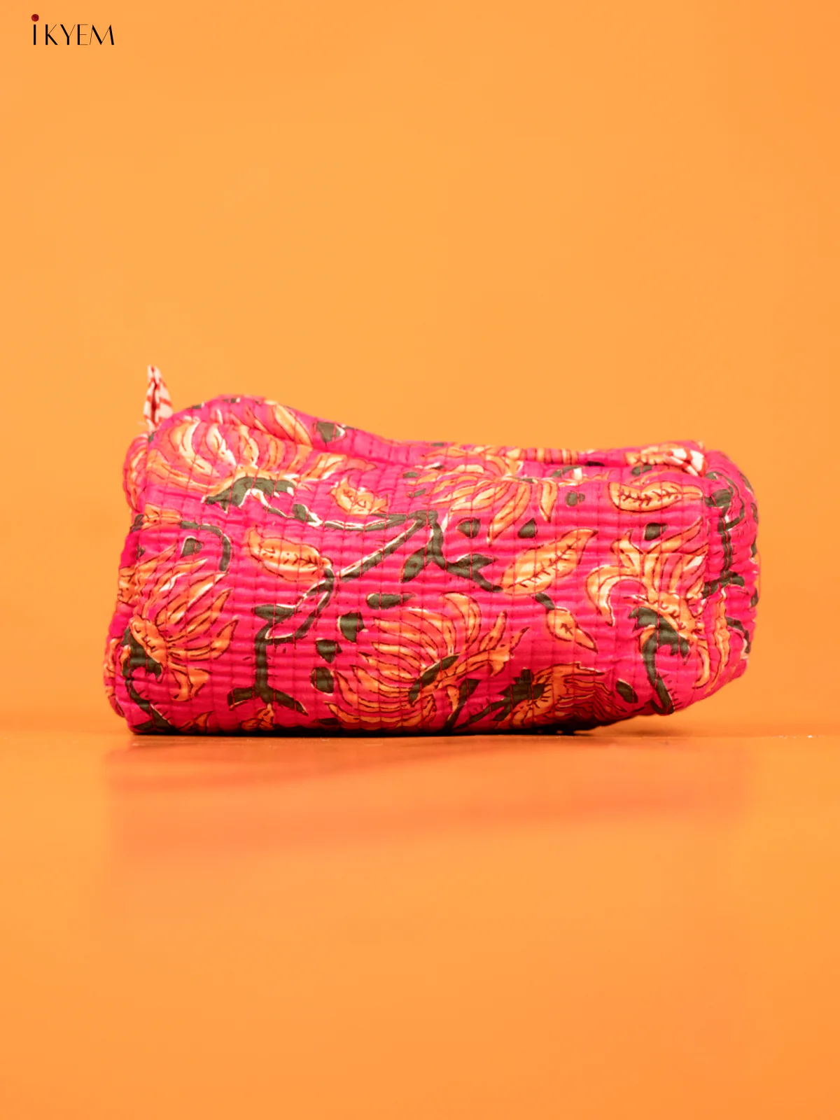 Cotton printed Pouch - Set of 3 - Pink - KD26320 - Image 4