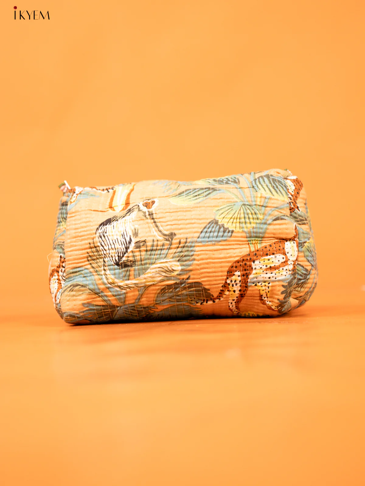 Cotton printed Pouch - Set of 3 - Peach - KD26322 - Image 4