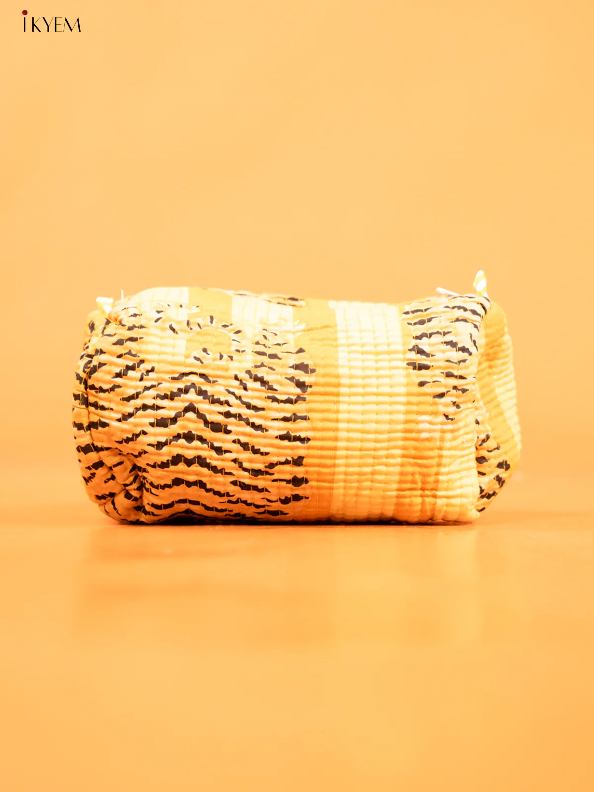 Cotton printed Pouch - Set of 3 - Sandal with Orange - KD26325 - Image 4