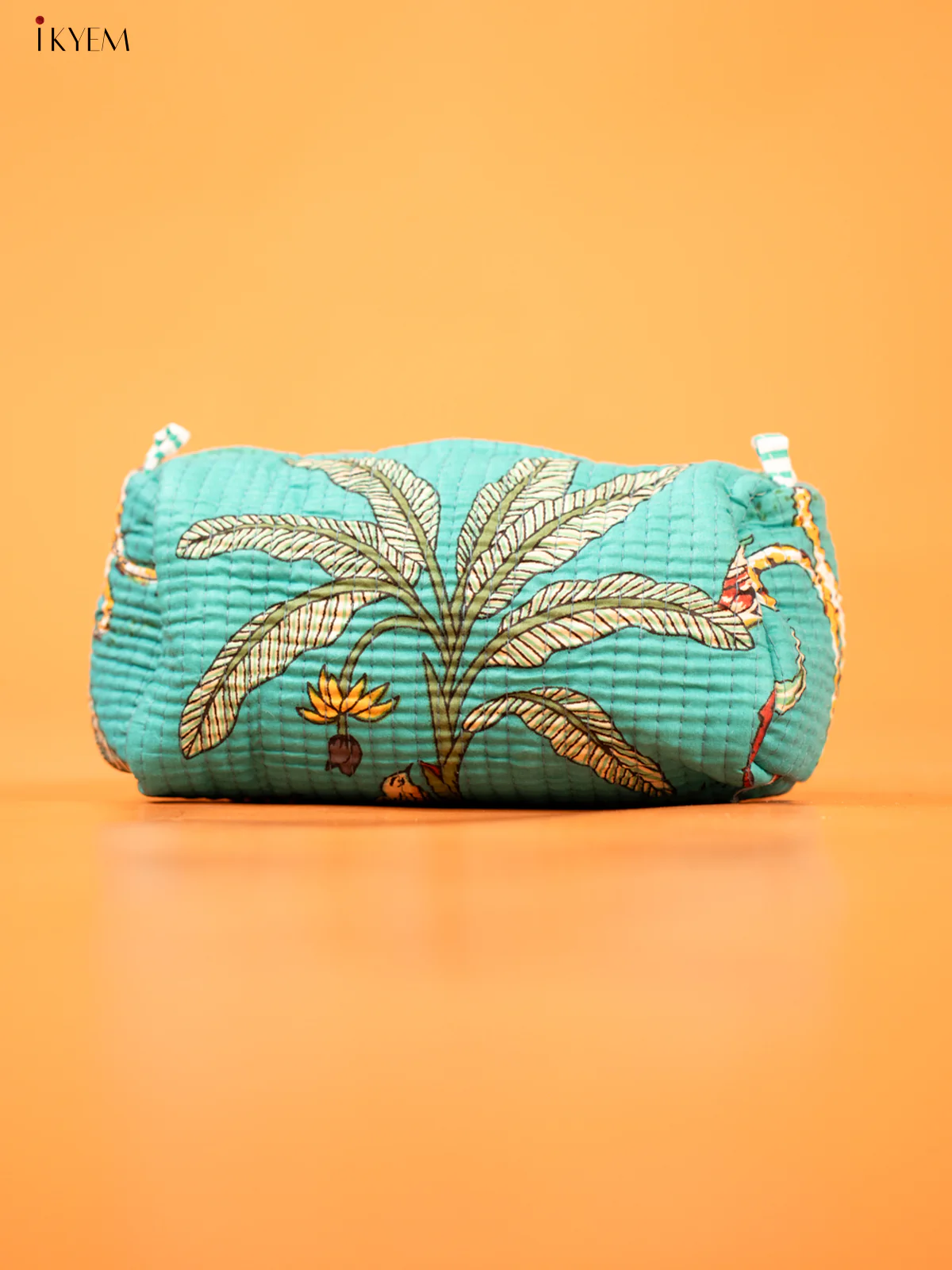 Cotton printed Pouch - Set of 3 - Blue with white - KD26329 - Image 2