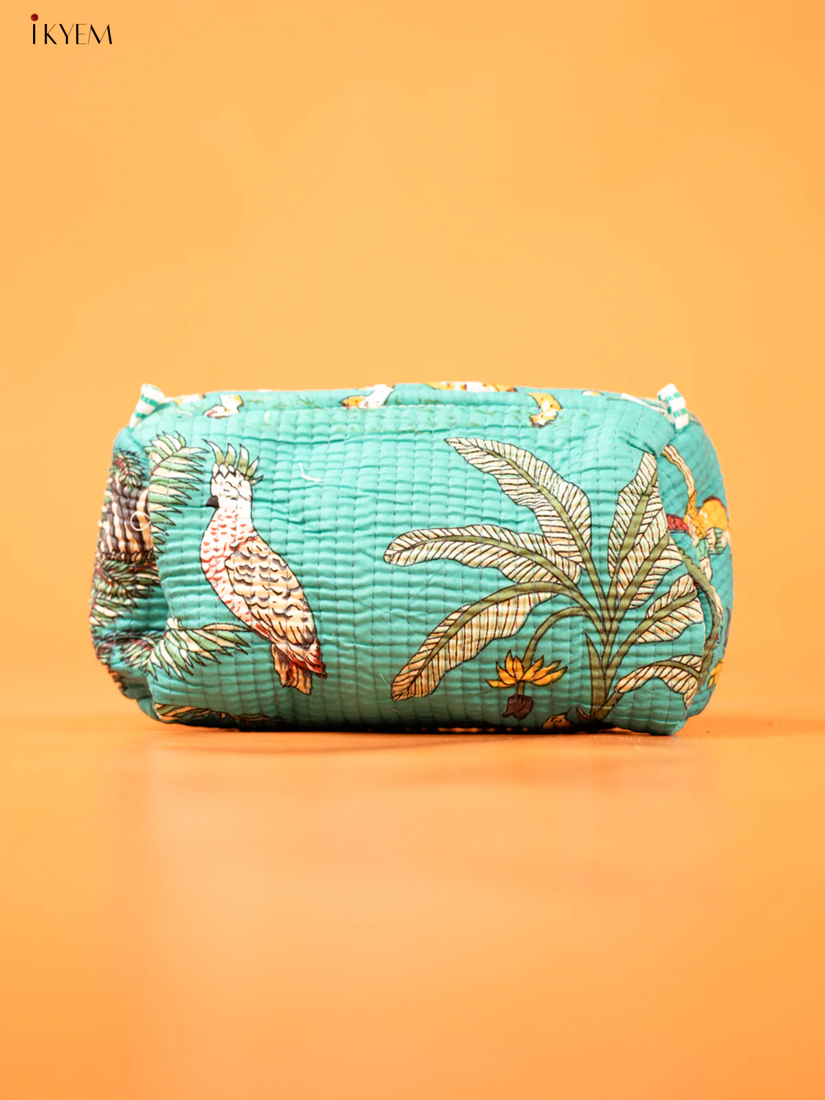 Cotton printed Pouch - Set of 3 - Blue with white - KD26329 - Image 3