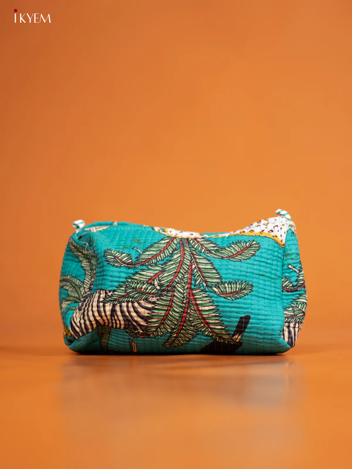Cotton printed Pouch - Set of 3 - Rama Blue - KD26330 - Image 3