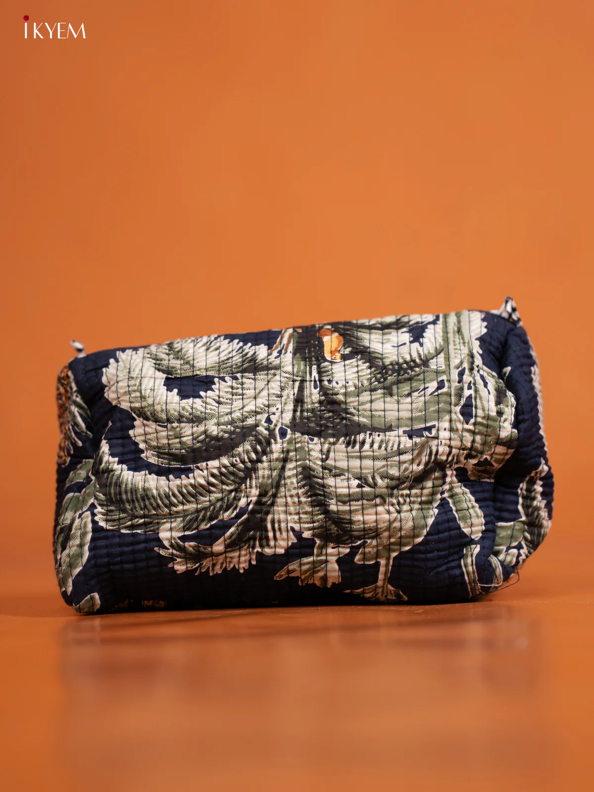 Cotton printed Pouch - Set of 3 - Navy Blue - KD26335 - Image 3