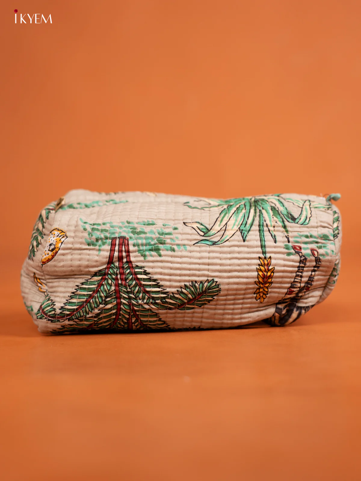 Cotton printed Pouch - Set of 3 - Grey - KD26337 - Image 3