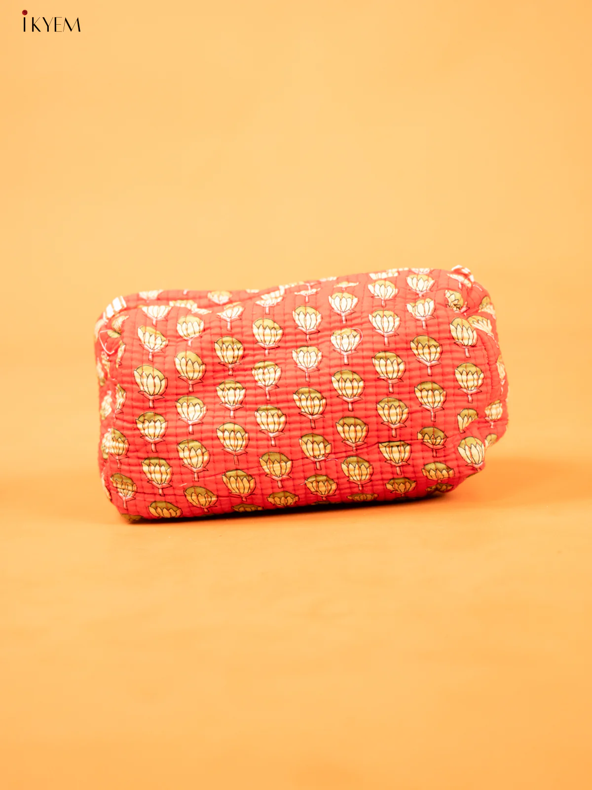 Cotton printed Pouch - Set of 3 - Red - KD26341 - Image 4
