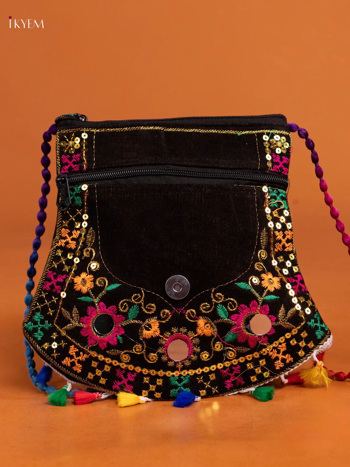 Embroidered Desiner Multi color Sling bag - Image 3