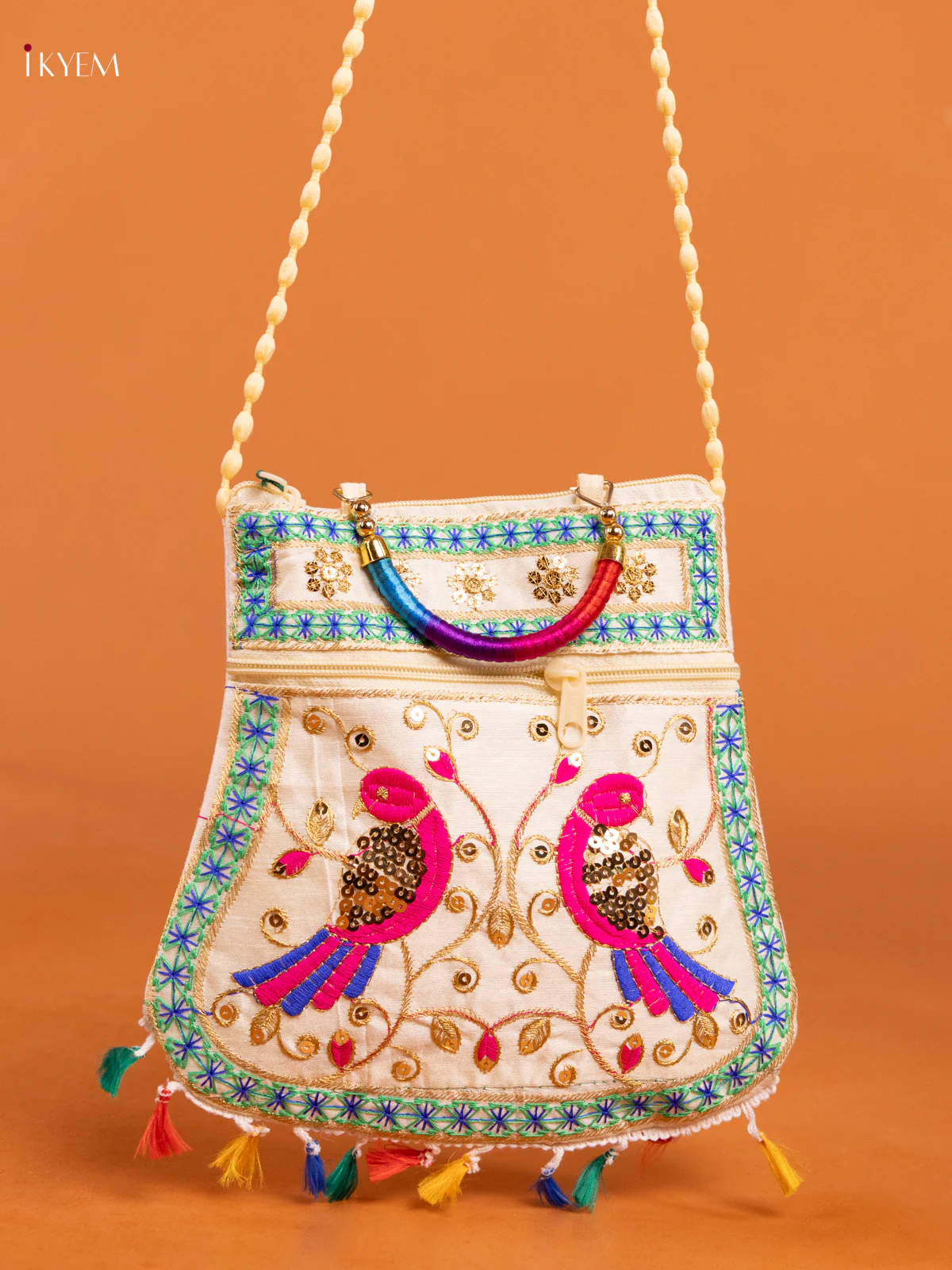 Embrodery rajasthani jaipuri Sling and handbag