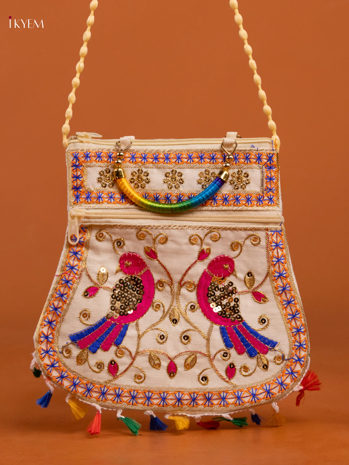 Embrodery rajasthani jaipuri Sling and handbag