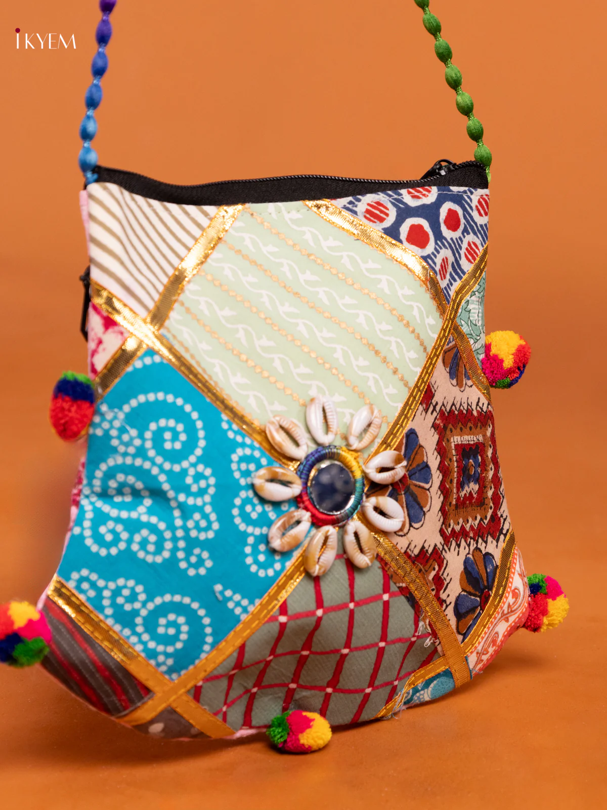Godari Design Mix Farbric Sling bag - Image 2