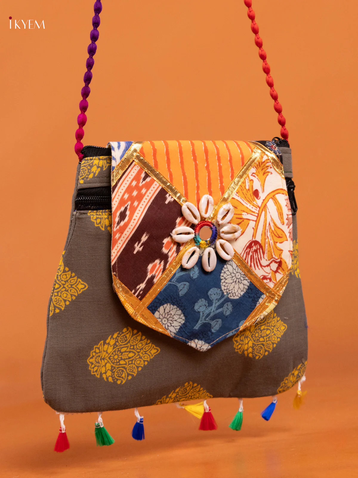 Godari Design Mix Farbric Sling bag - Image 2