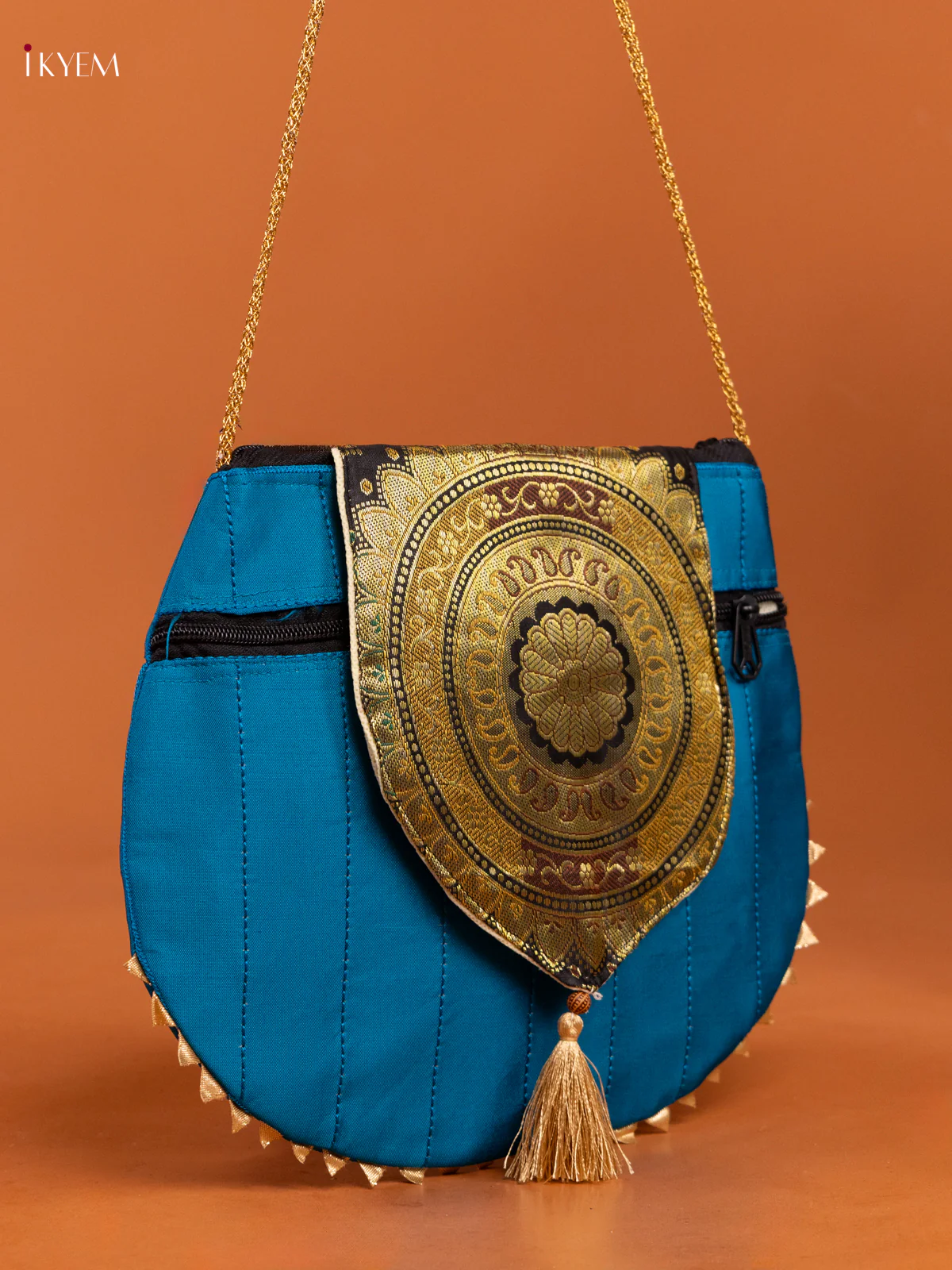 Banarasi Silk Sling Bag - KD26415 - Image 2