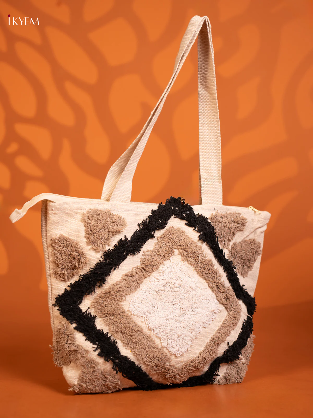 Nidhi Modani  Cloth Bag  Black With White - Image 2