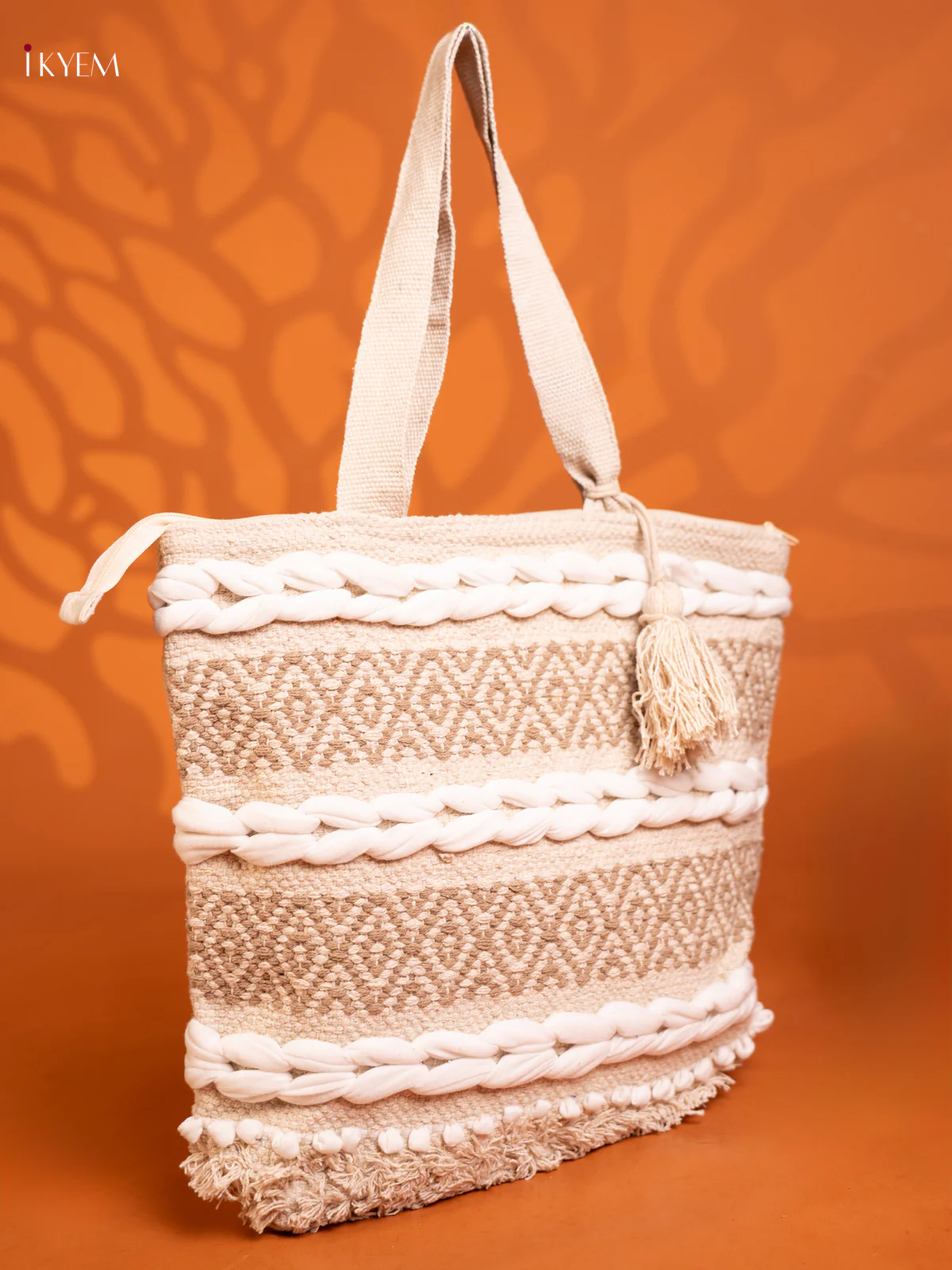 Cloth Bag Gray With White - KD26470 - Image 2