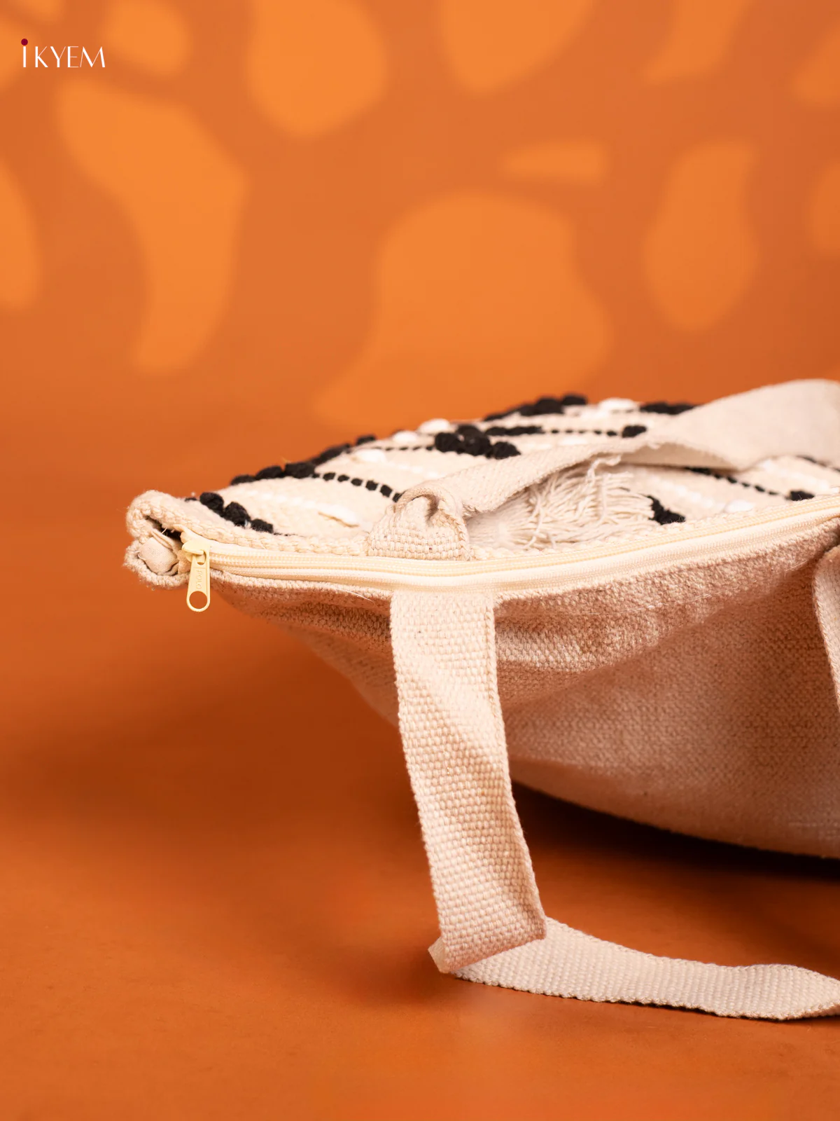 Cloth Bag Black with white - Image 3