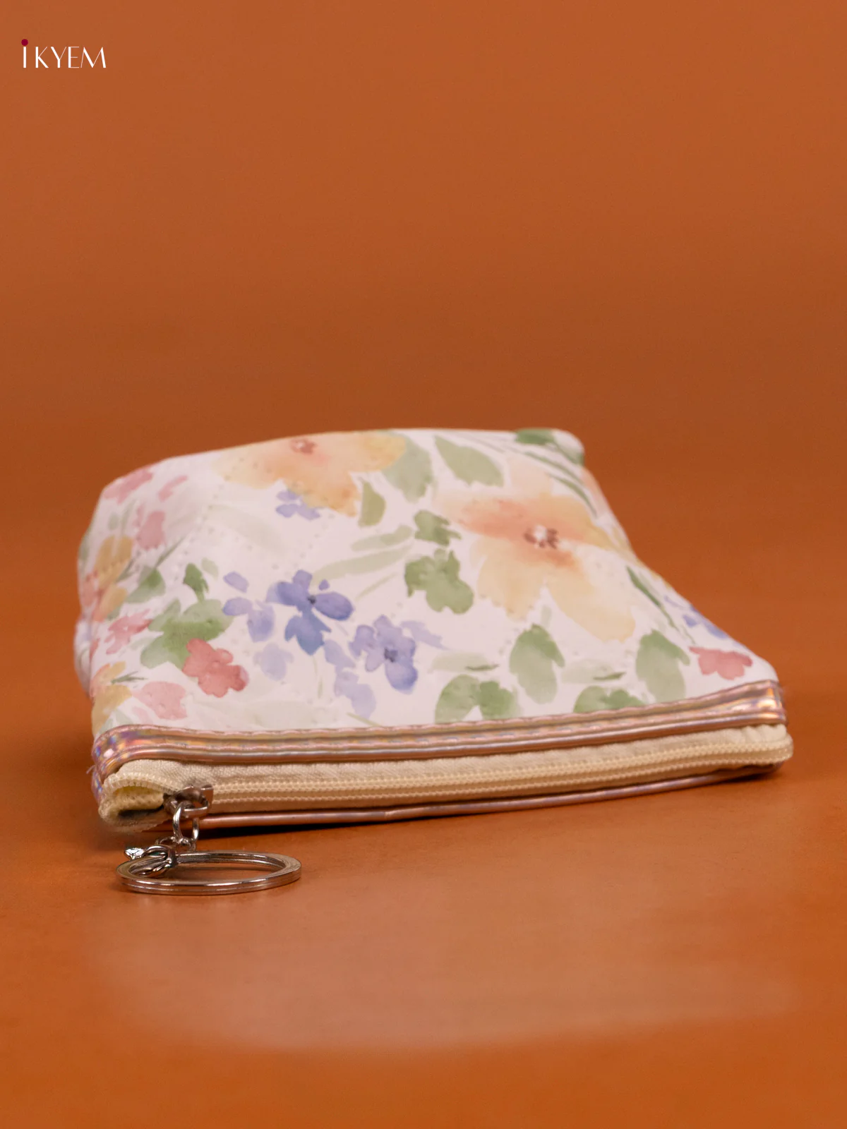 Floral Printed Small Coin Pouch with 1 Compartments - Multi Colour - KD26561 - Image 2