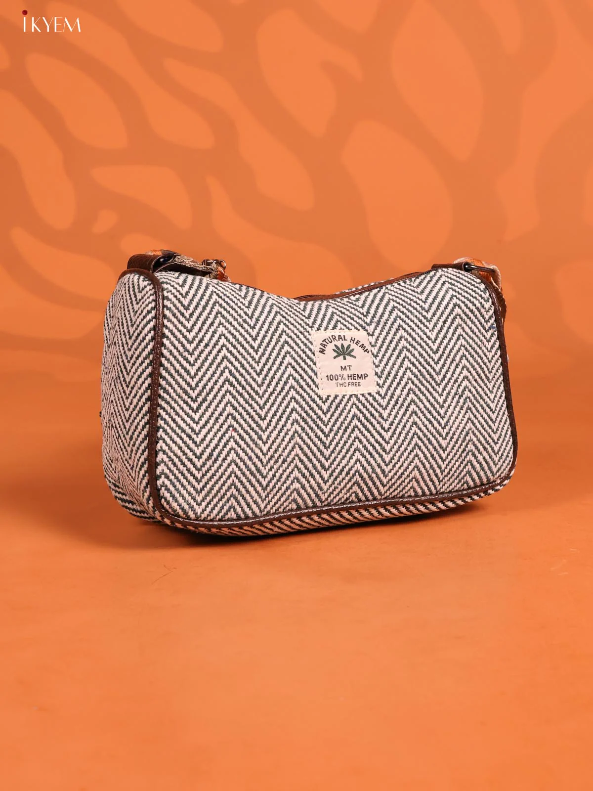 Jacquard Printed Sling Handbag with 3 Compartments - Green - KD26931 - Image 2