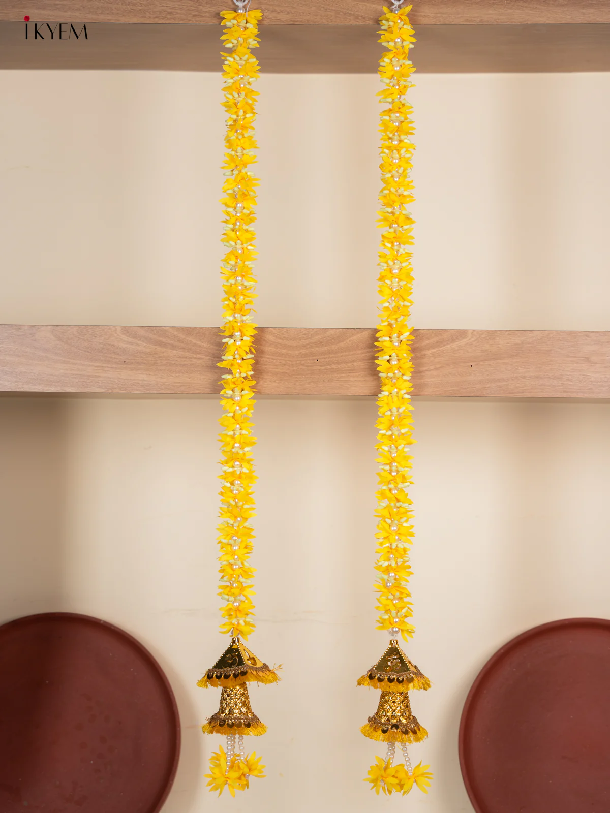 Artificial Hanging Thoranam - Yellow - KD30117