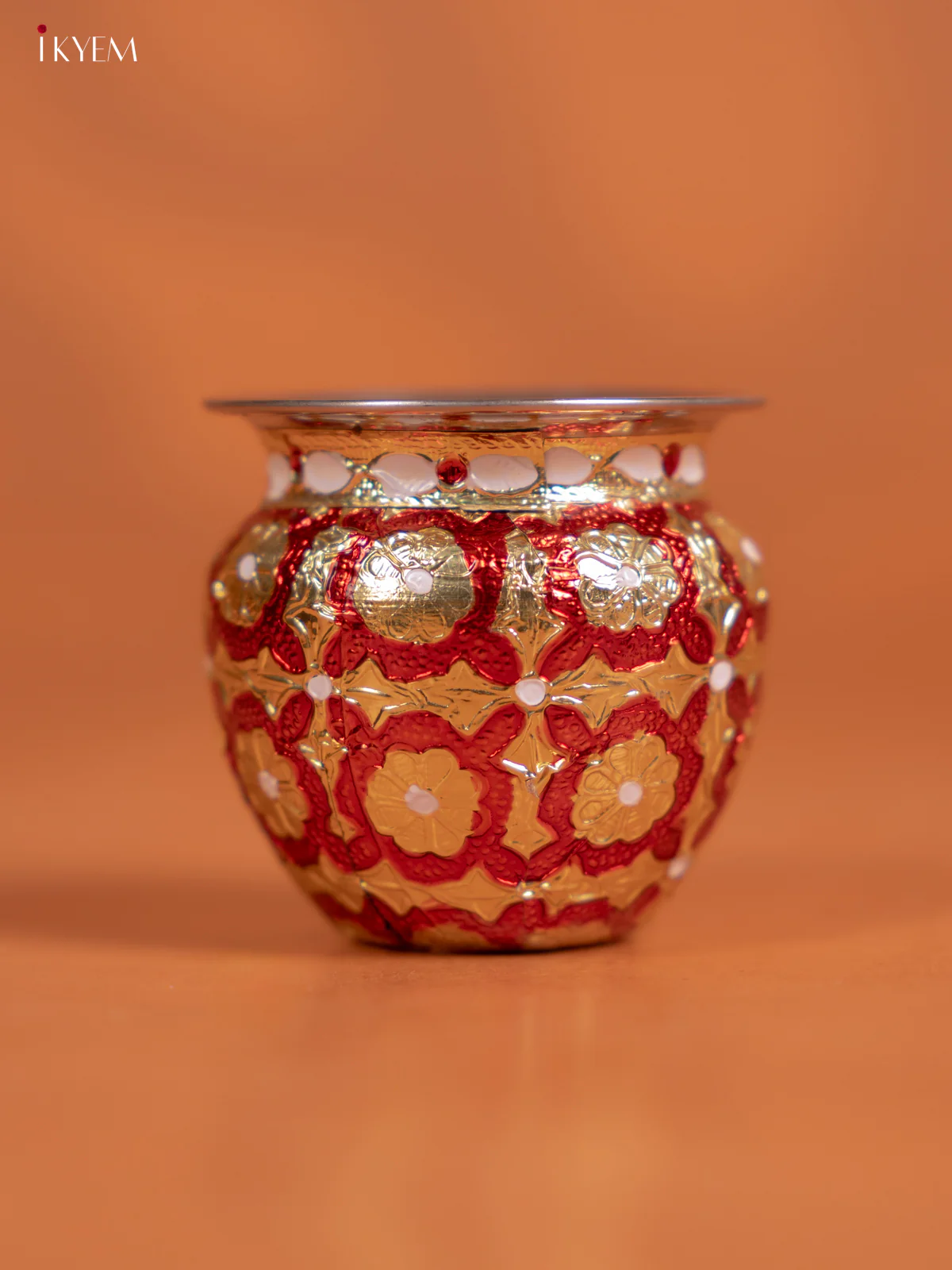 Meenakari Hand Painted Kalsam - Red - KD30129