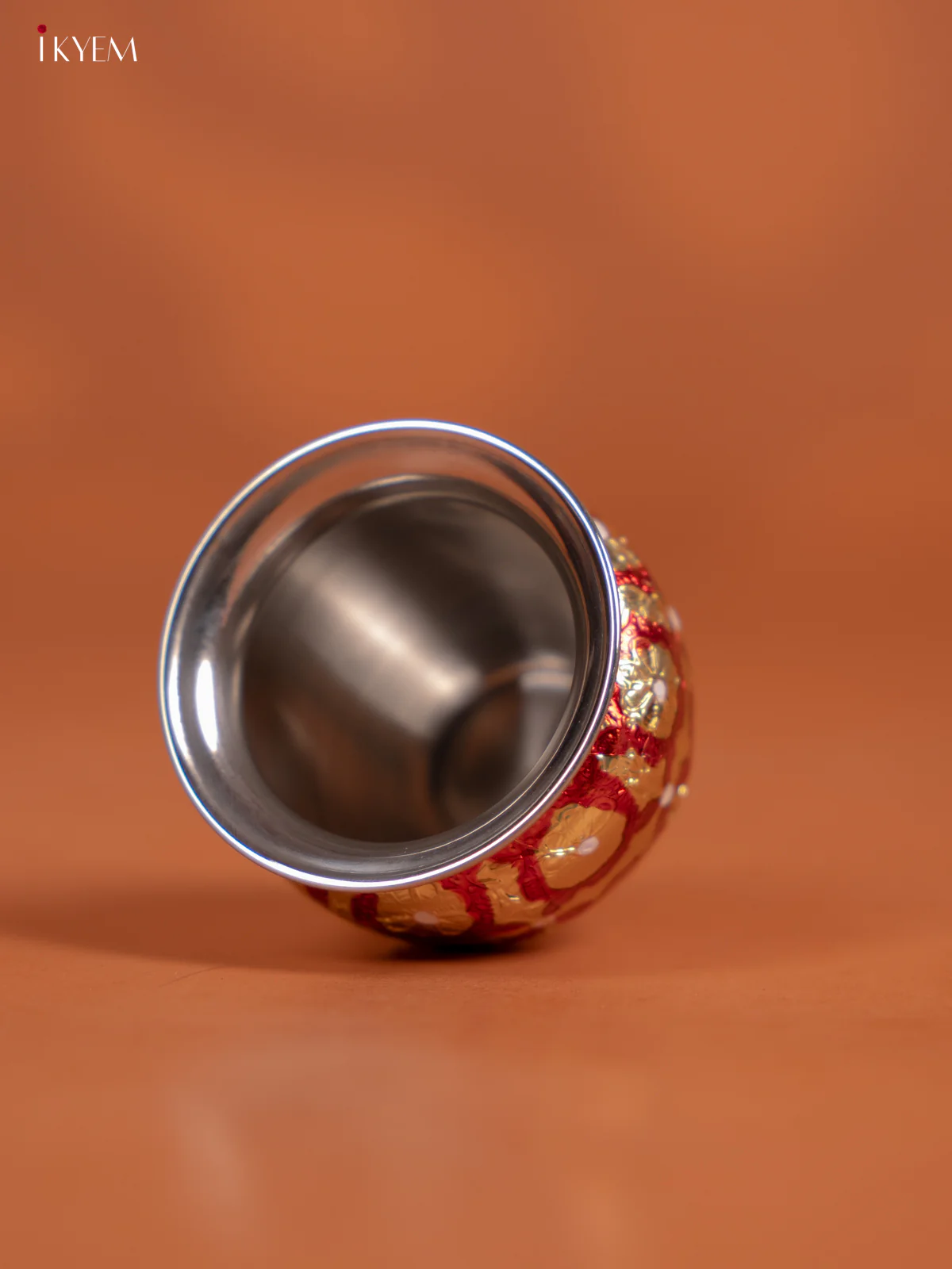 Meenakari Hand Painted Kalsam - Red - KD30129 - Image 3