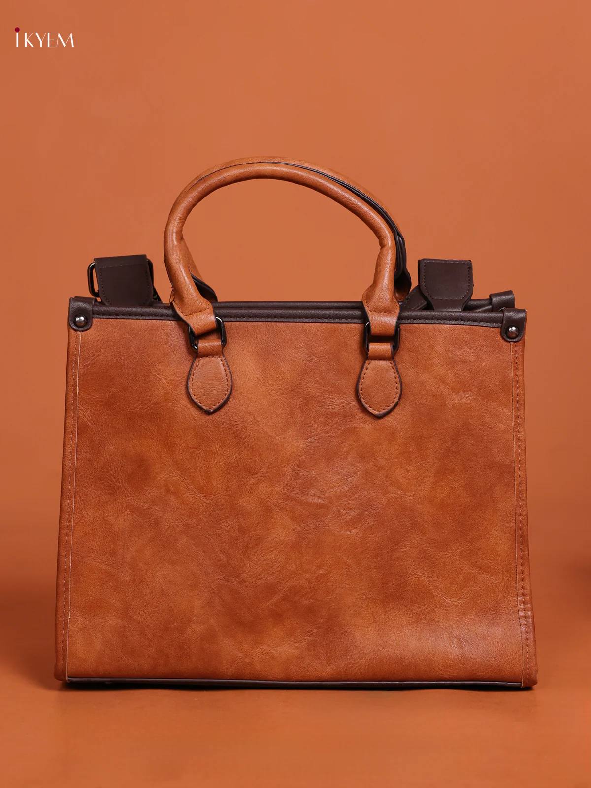 Embossed Tote Bag Hand Bag And Sling Bag Coffee Brown - Image 3