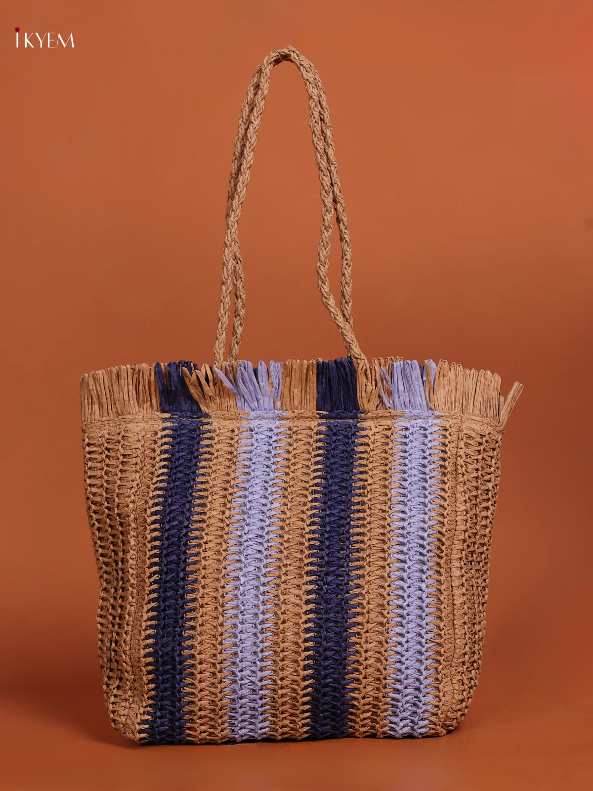 Thatch Beach Hand Bag - Blue - KE16193