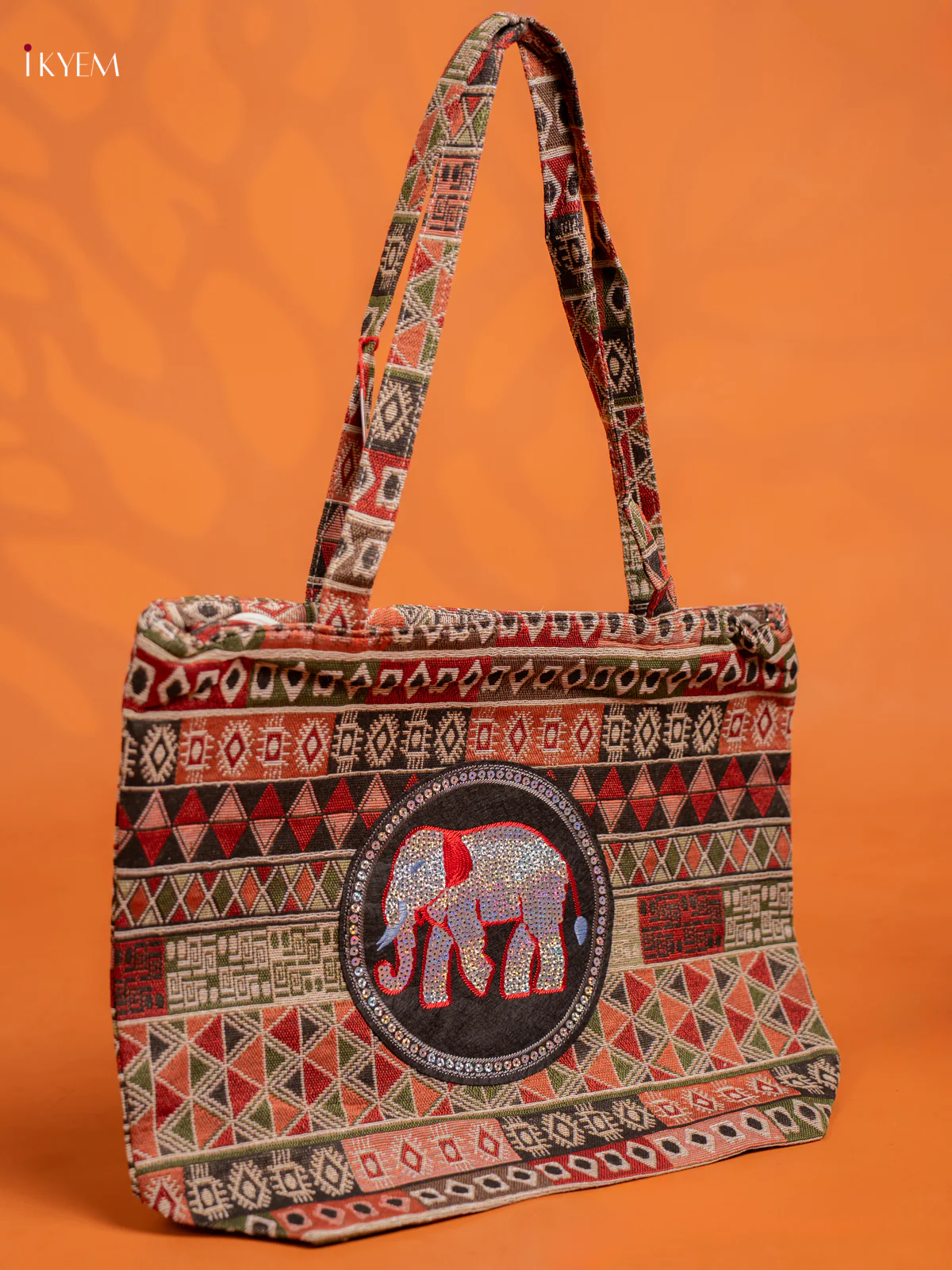 Elephant Hand Bag Orange - Image 2