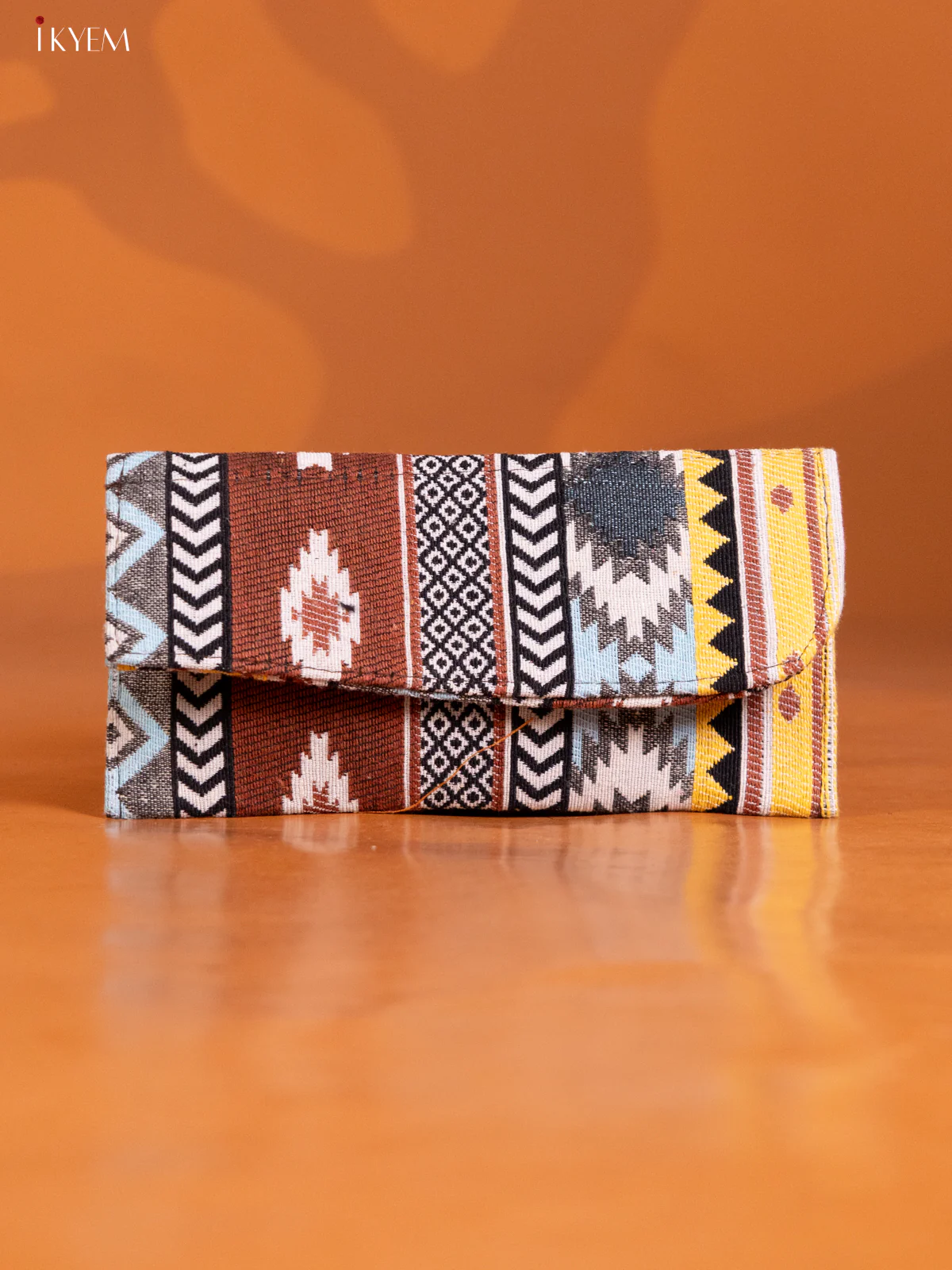 Ikat Design Handbag Combo Set - Brown - KE16297 - Image 5
