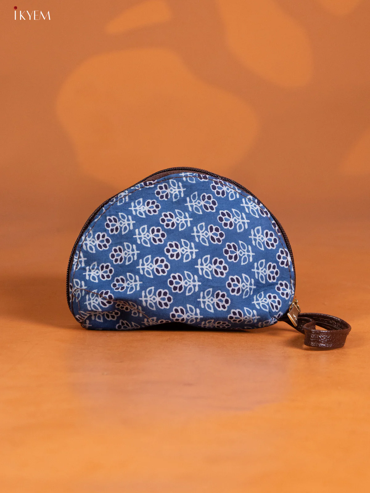 Cotton Floral Design Handbag Combo Set - Indigo Blue - KE16331 - Image 5