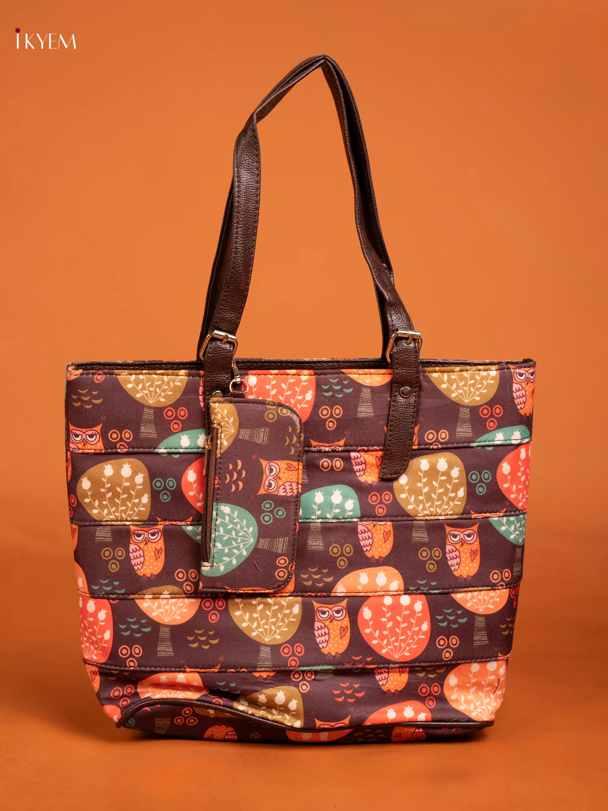 Polyester Printer Tote bag with small pouch