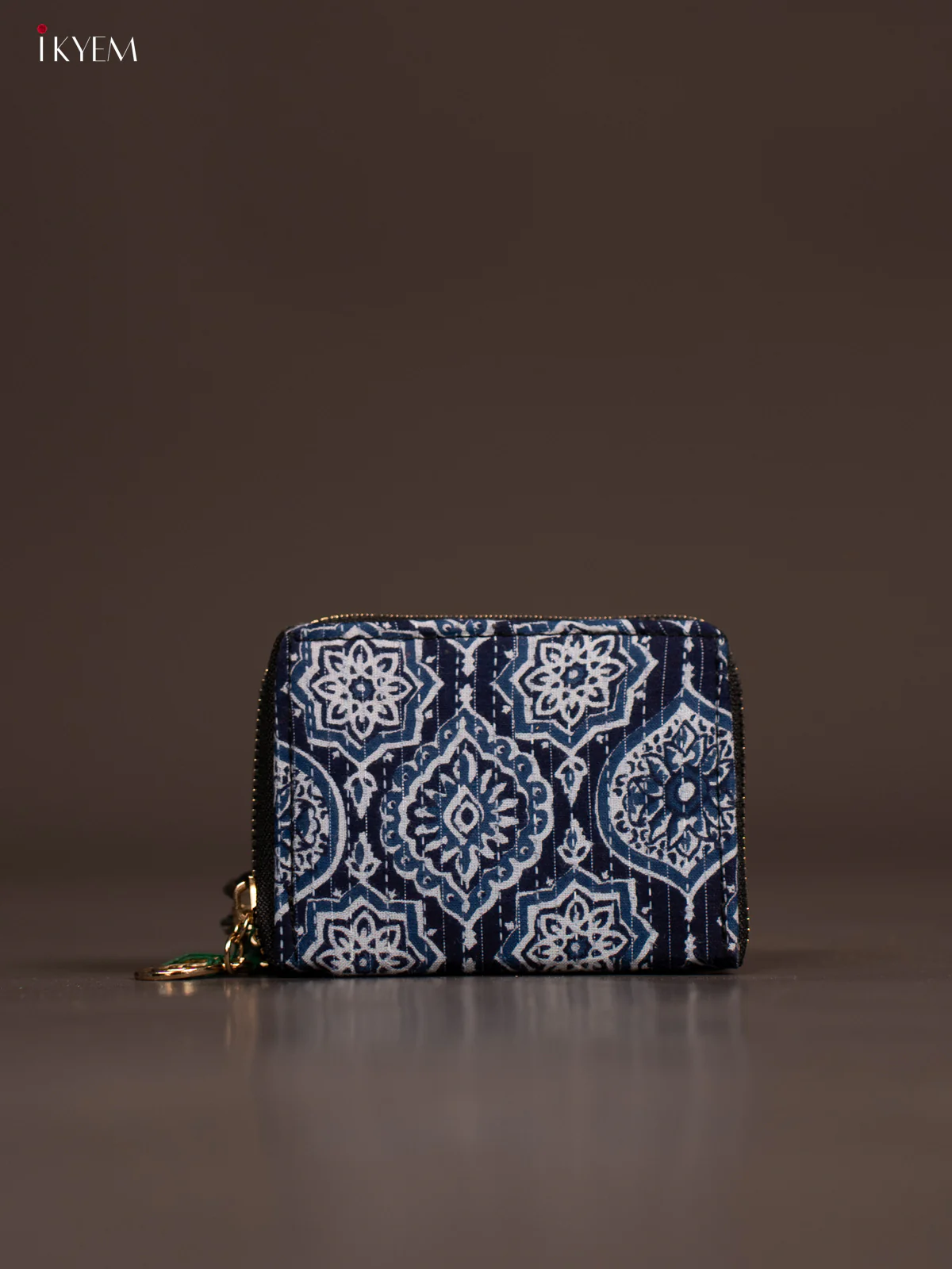 Ajrakh Print Wallet - Navy Blue - KE21187 - Image 3