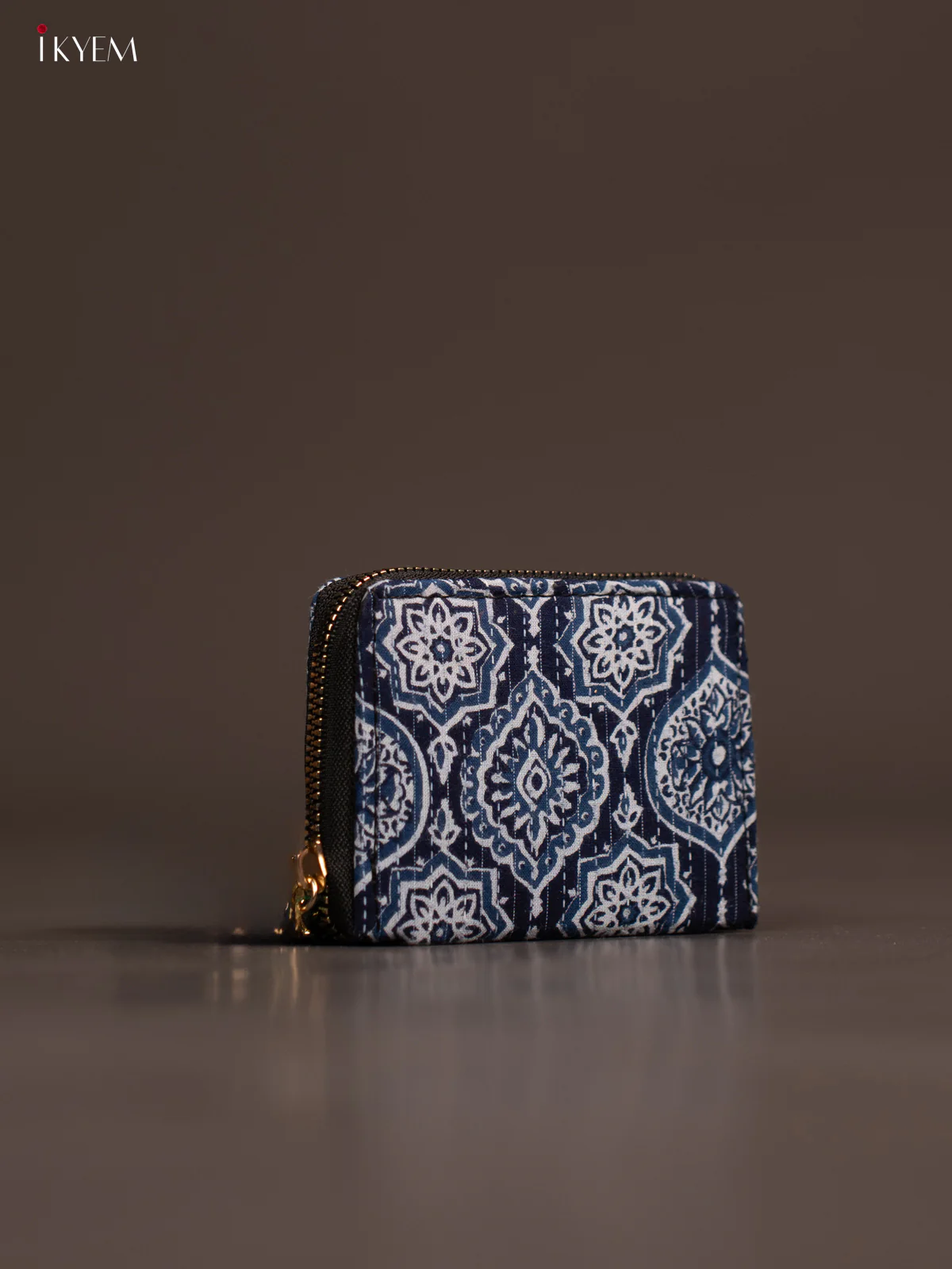 Ajrakh Print Wallet - Navy Blue - KE21187 - Image 4