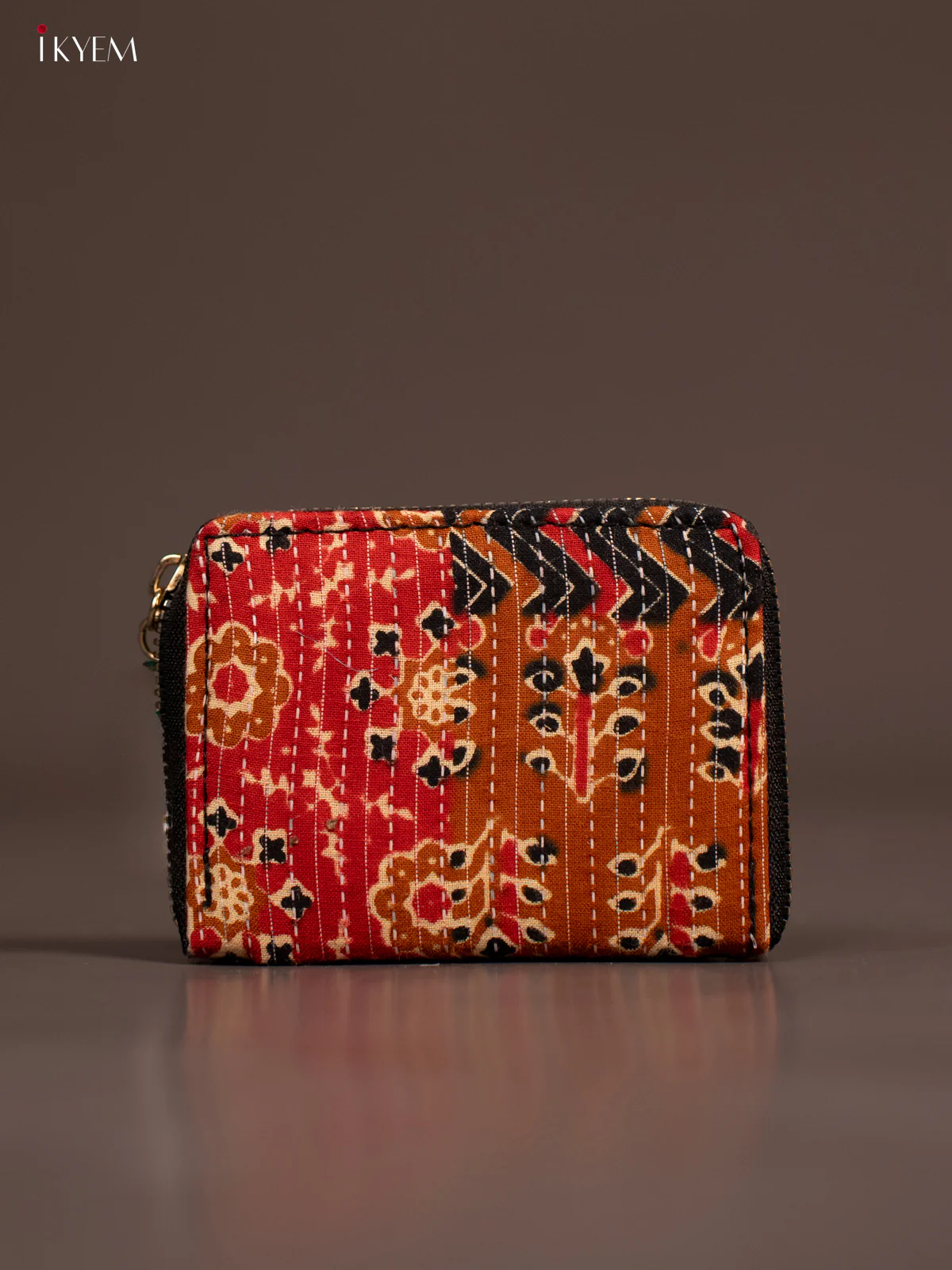 Ajrakh Print Wallet - Brown - KE21187