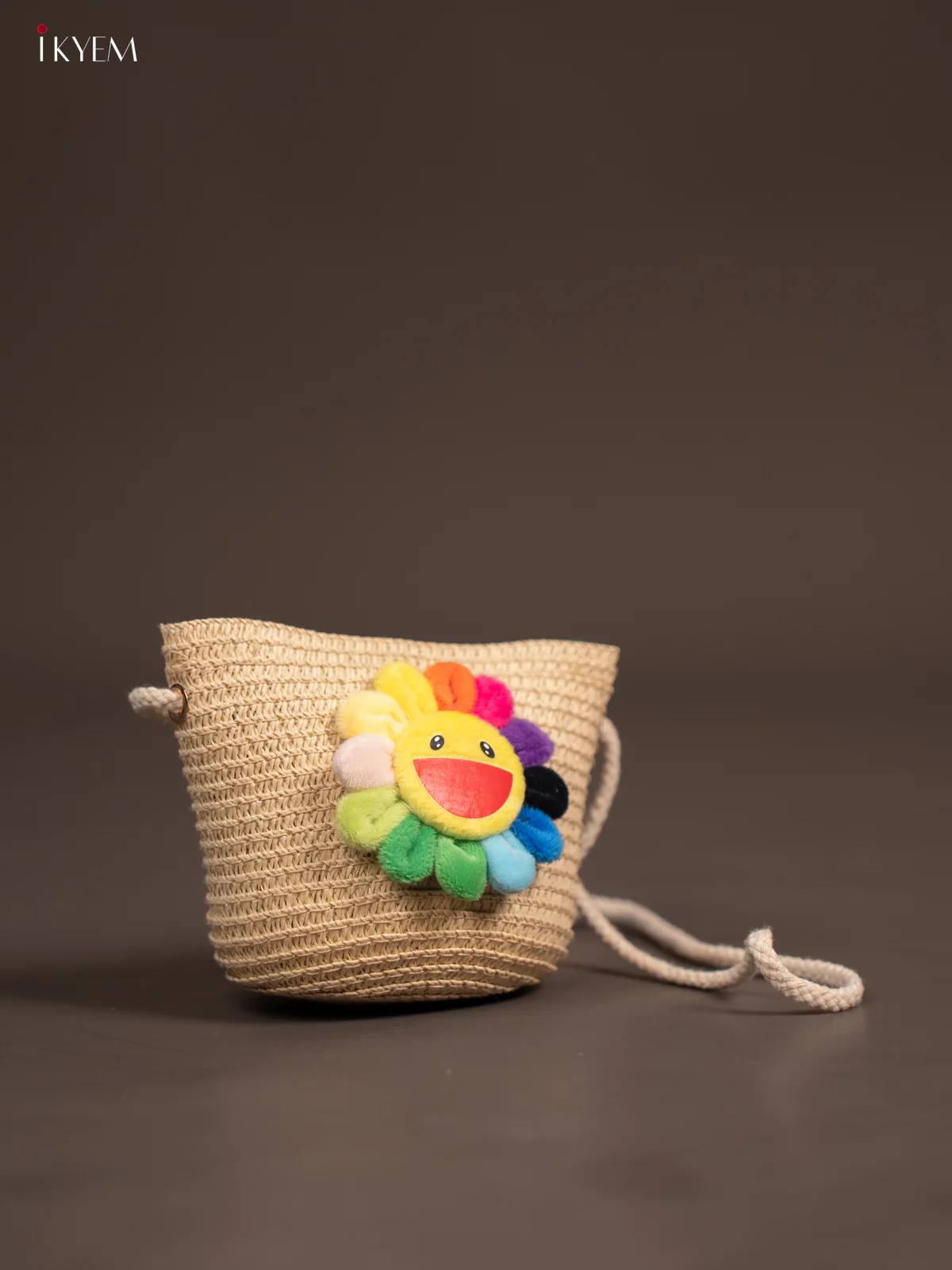 Jute Woven Sling Bag for Kids - Sandal - KE21388 - Image 2