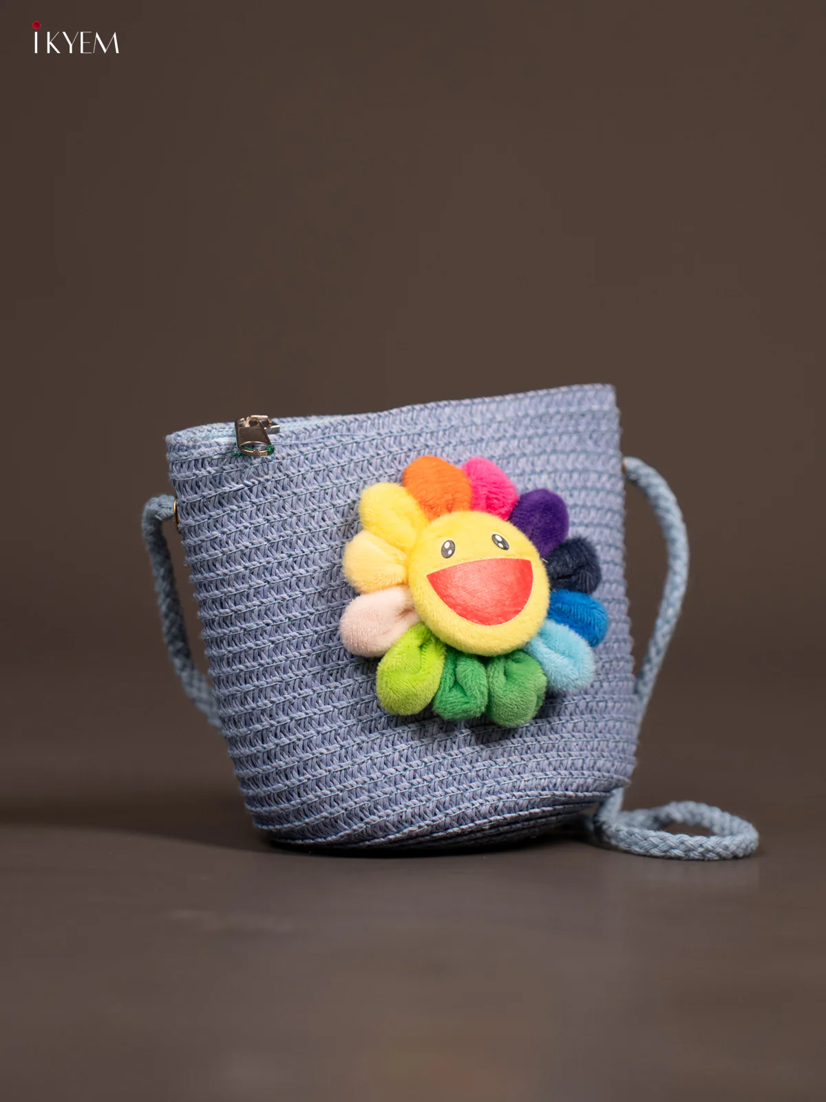 Jute Woven Sling Bag for Kids - Violet - KE21391 - Image 2