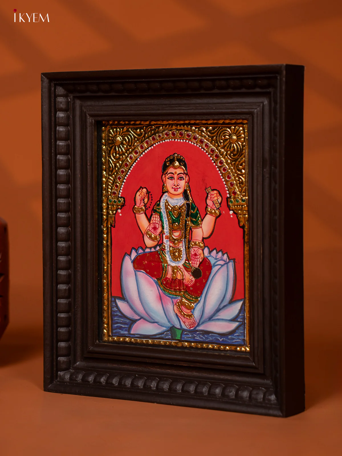 Bala Tripurasundari - Tanjore Painting (13x11) - KE27165 - Image 3
