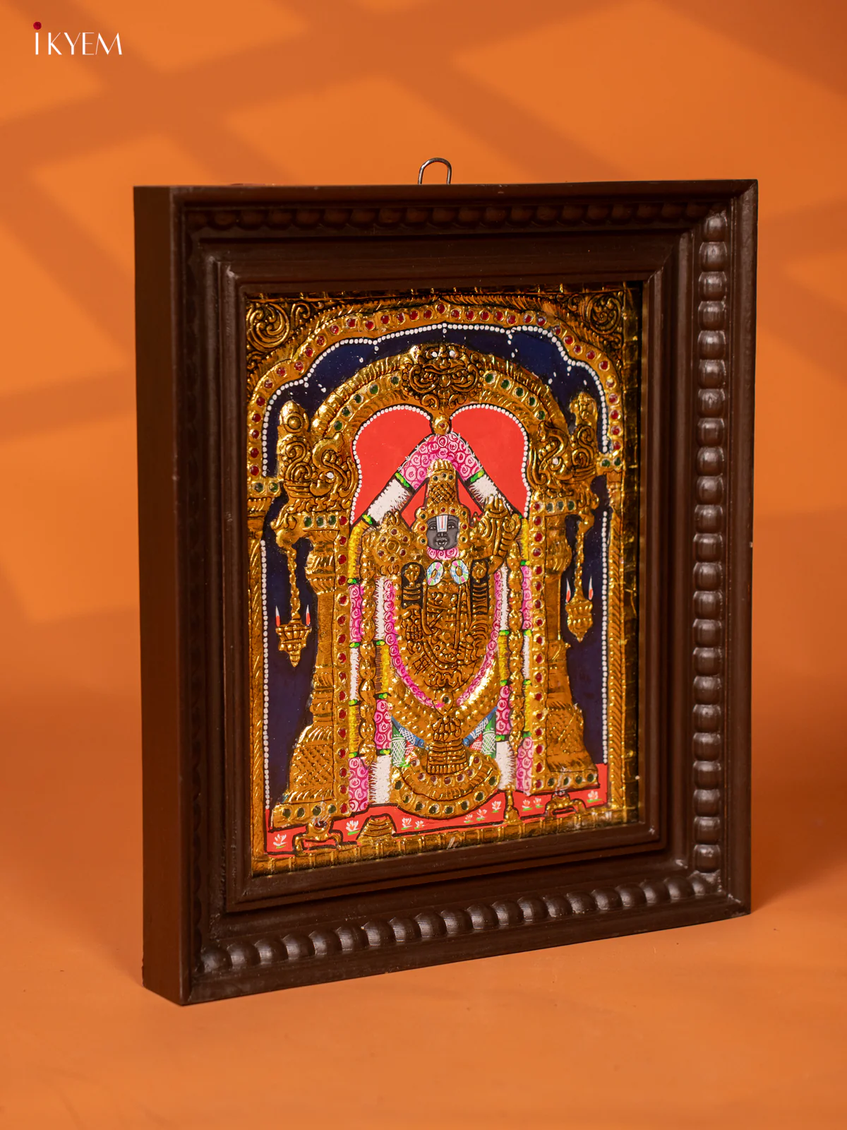 Lord Balaji- Tanjore Painting (15x13) - KE27203 - Image 3
