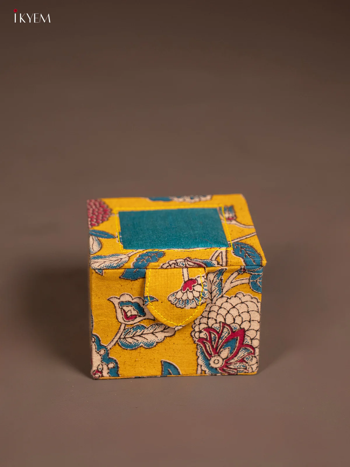 Kalamkari Jewel Box - Yellow - KE29180