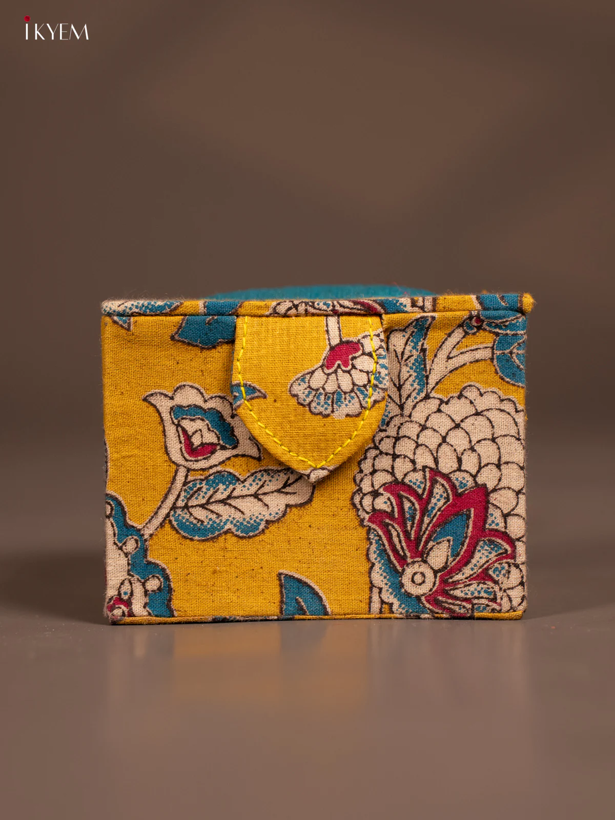 Kalamkari Jewel Box - Yellow - KE29180 - Image 3