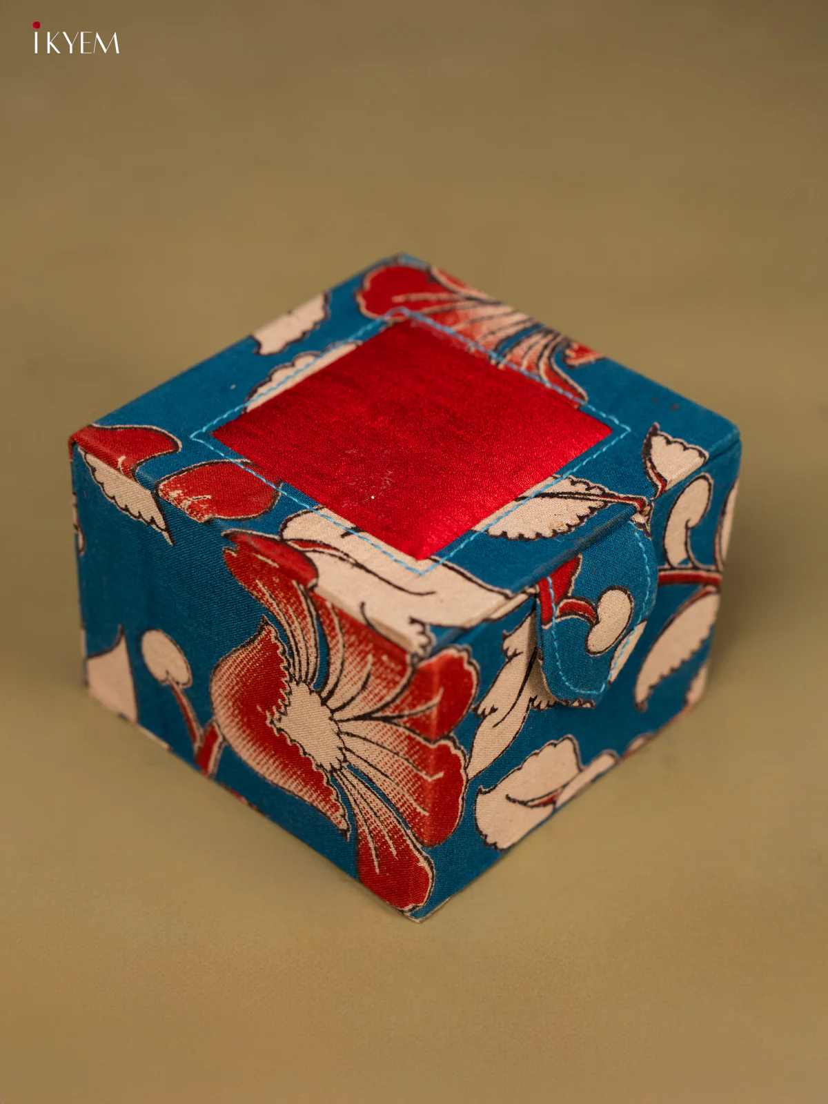 Kalamkari Bangle Box - Blue - Image 5