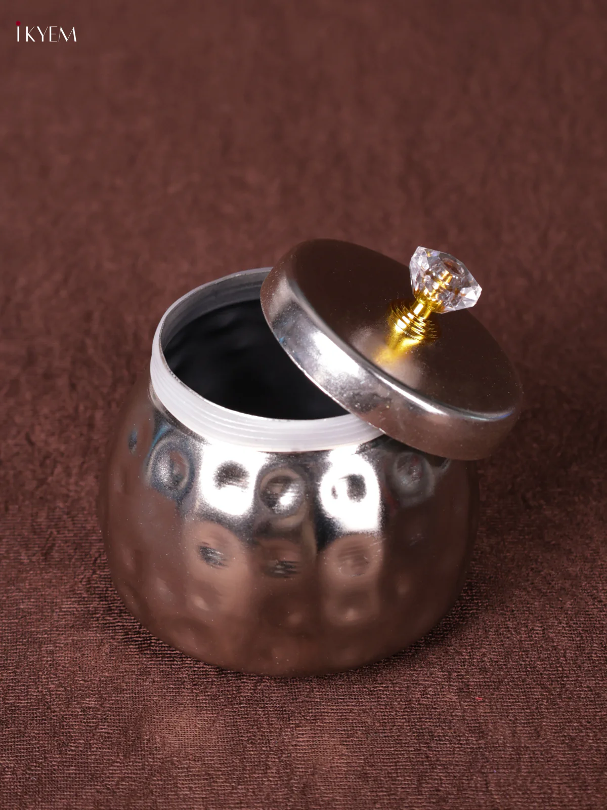 German Silver Coated  - Nuts Jar- (Air Tight) - KEA1215 - Image 2