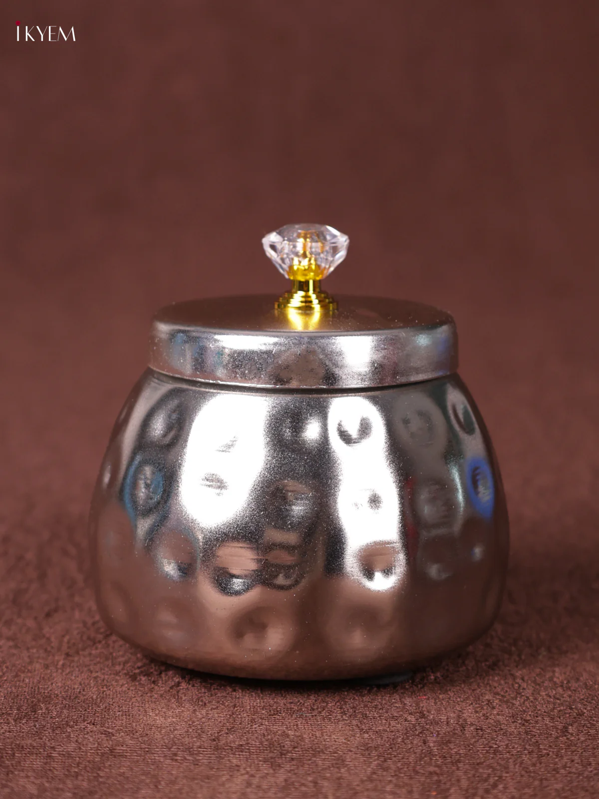 German Silver Coated  - Nuts Jar- (Air Tight) - KEA1215 - Image 3