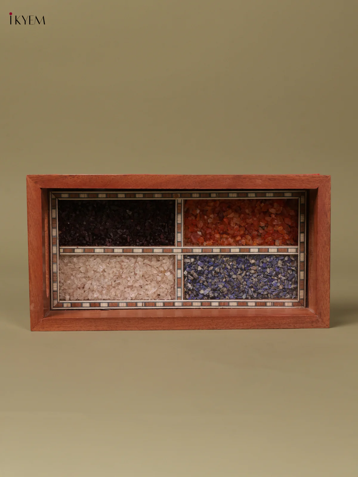 Wooden Gems Stone Tray (4x8) - KEA1412 - Image 2